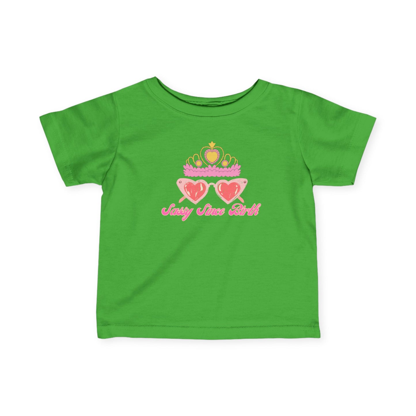 Sassy Since Birth Infant Fine Jersey Tee Cutiee Shirt For Infant Fun Shirt for Infant Shirt For Girls New Infant Shirt New Infant Shirt