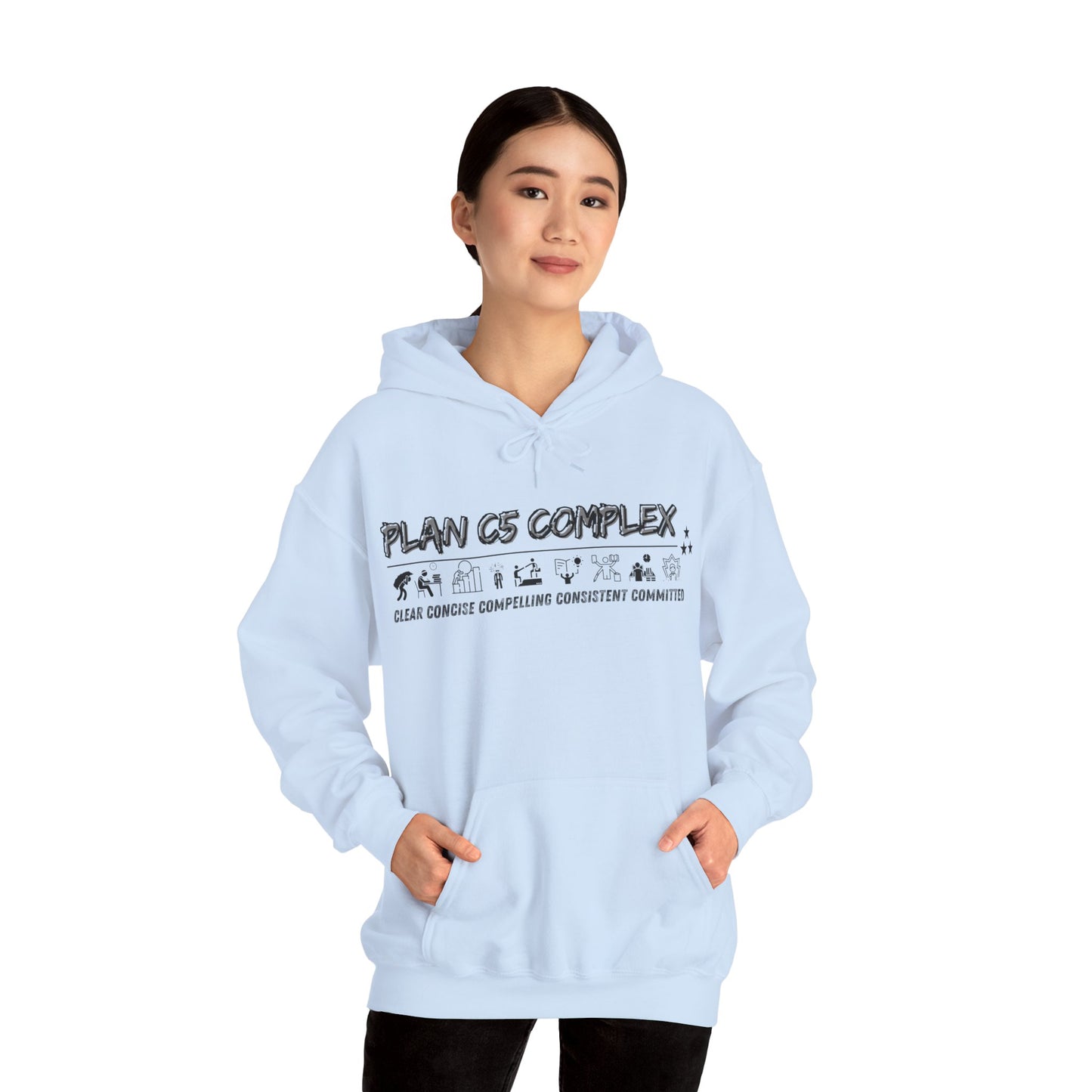 Plan C5 Complex Hoodie, Unisex Hooded Sweatshirt, Perfect Hoodie Comfortable Hoodie, Stylish Hoodie, Perfect Gift Hoodie, Self Love Hoodie