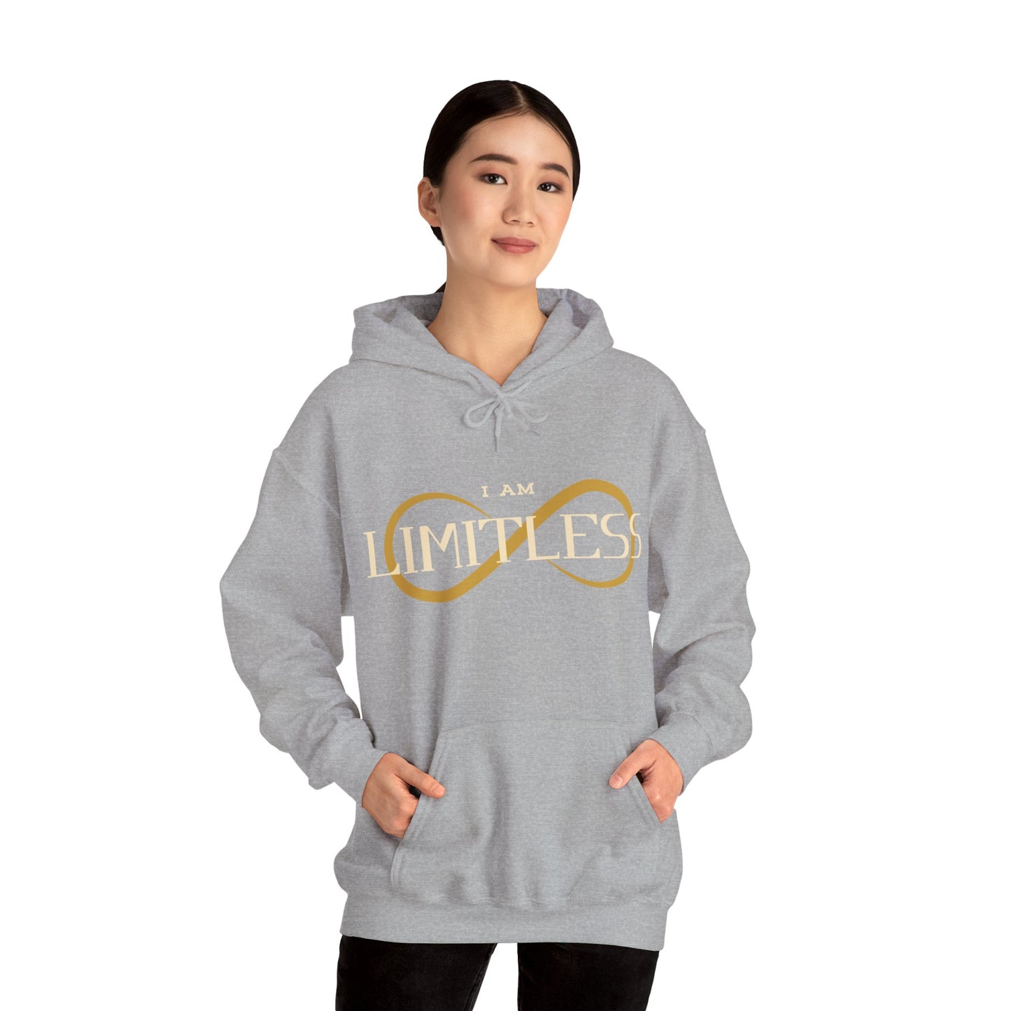 I Am Limitless Unisex Hooded Sweatshirt Unique Limitless Hoodie Trendy Self Love Hoodie Smart Quote Hoodie Strong Mental Health Hoodie