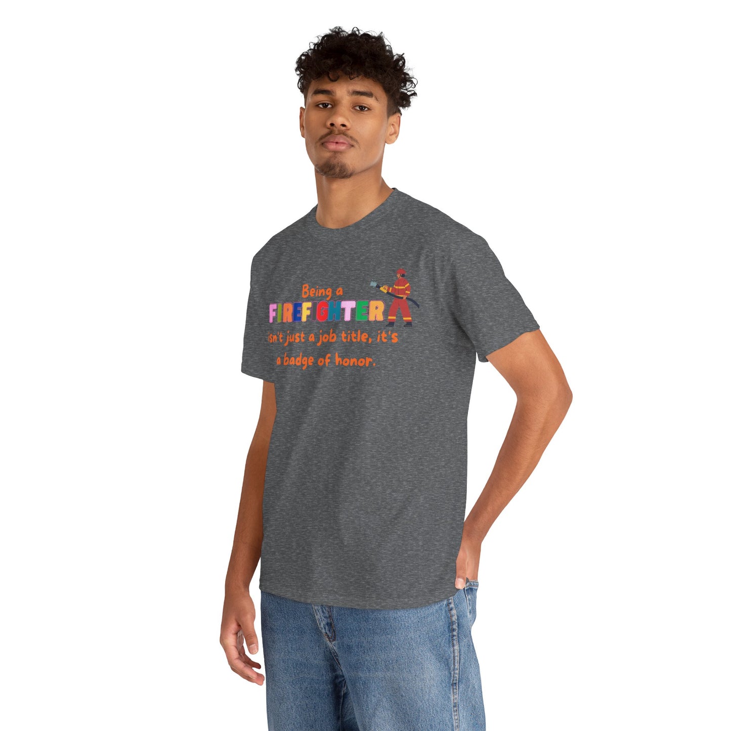Firefightert Badge of Honor T-Shirt, Profession Badge of Honor Shirt Firefighter Shirt Firefighter Day Shirt Perfect Gift for Firefighter