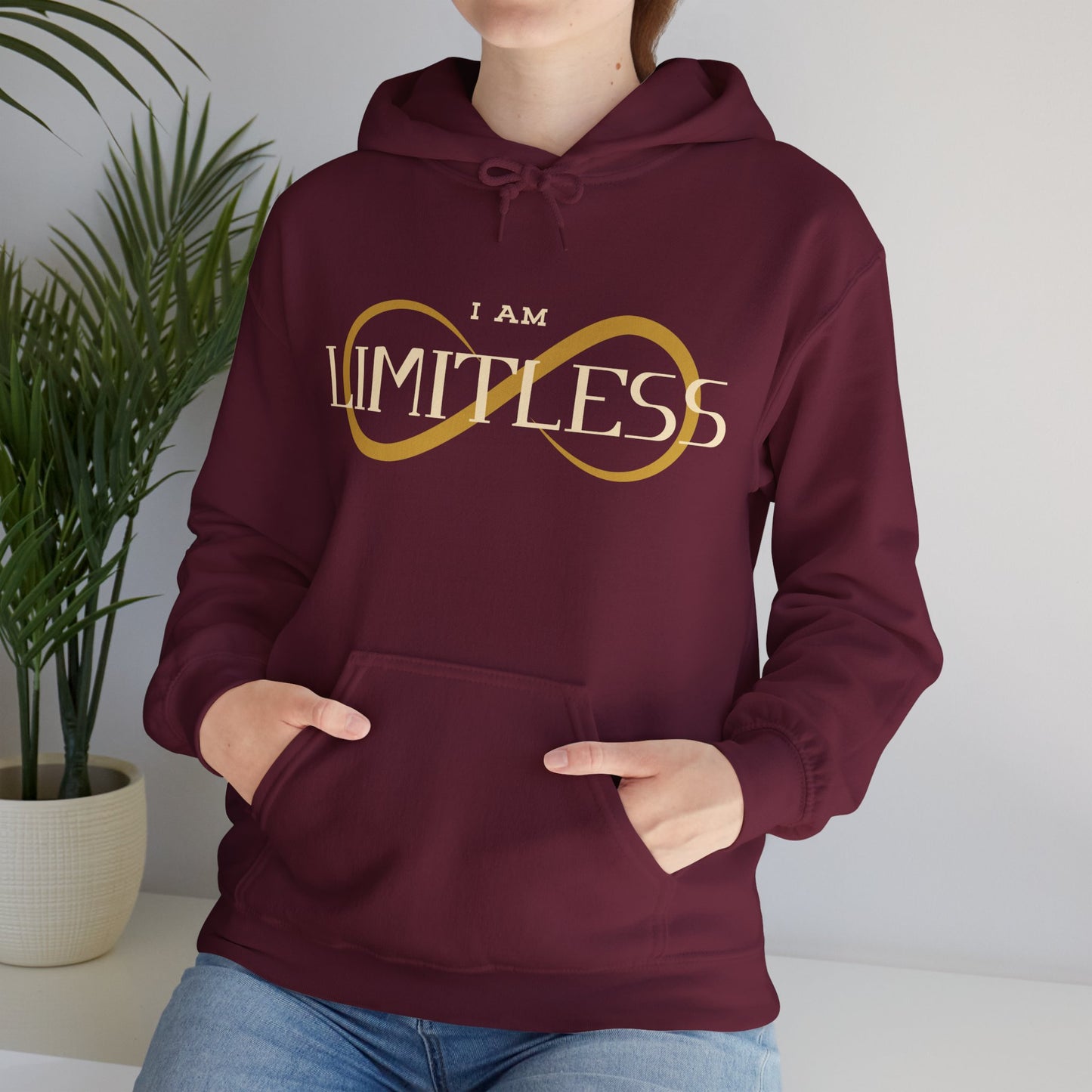 I Am Limitless Unisex Hooded Sweatshirt Unique Limitless Hoodie Trendy Self Love Hoodie Smart Quote Hoodie Strong Mental Health Hoodie