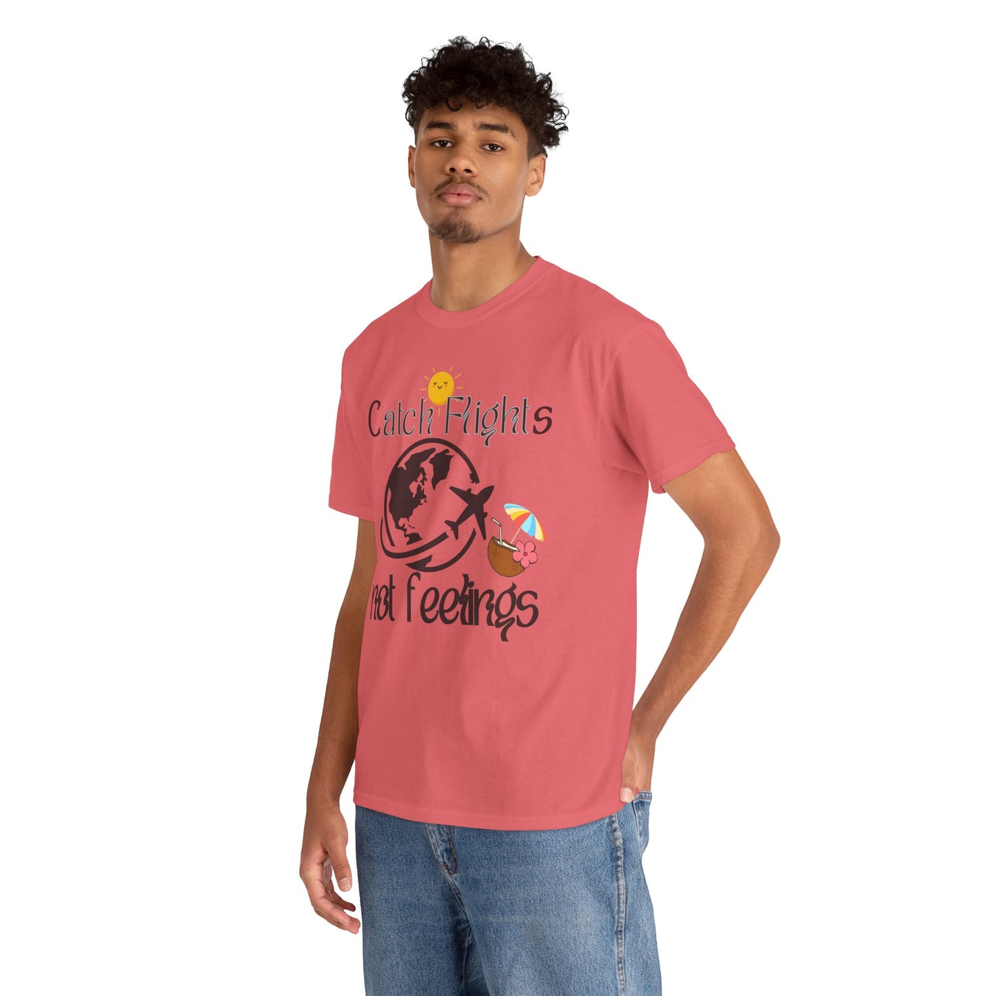 Catch Flights Not Feelings T-shirt Unisex Shirt Summer Shirt Airport Shirt Summer Vibe Shirt Trendy Summer Shirt Viral Summer Shirt Unisex