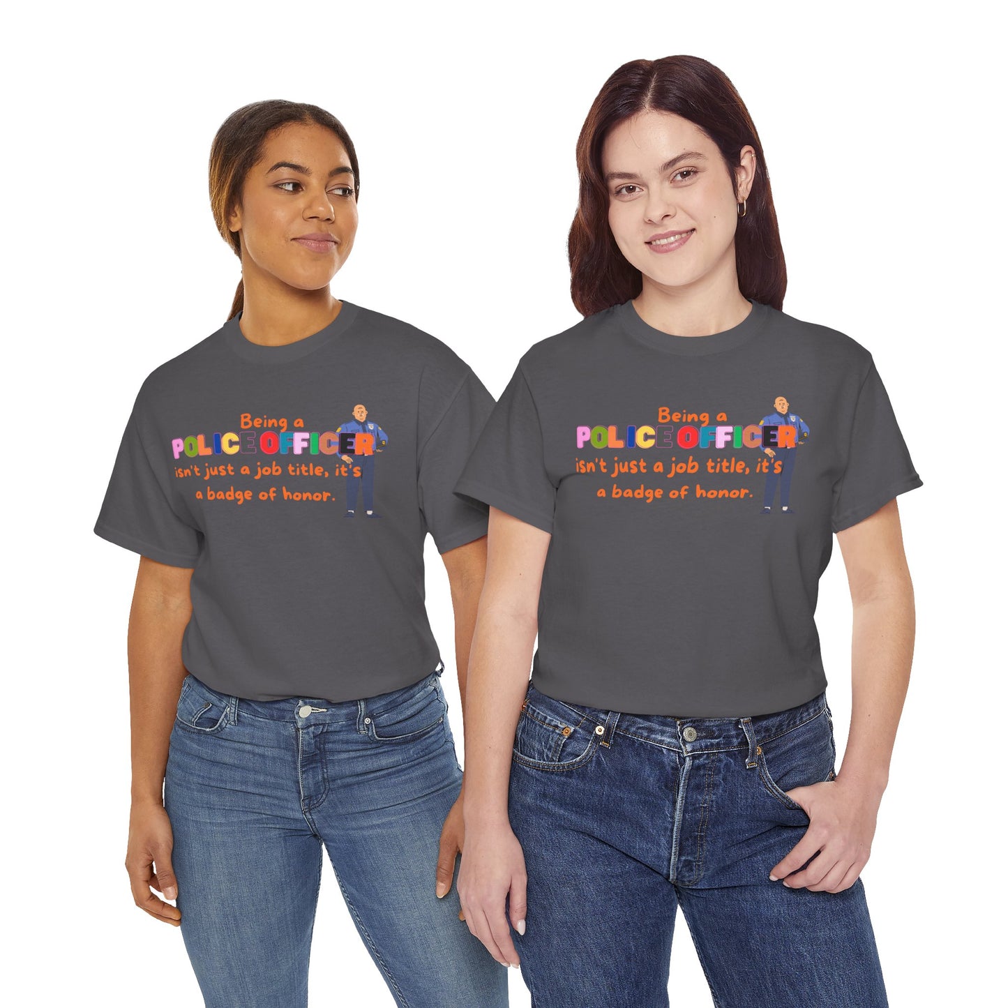 Police Officer Badge of Honor T-Shirt, Profession Badge of Honor Shirt Police Shirt Police Day Shirt Perfect Gift for Police Hero Shirt