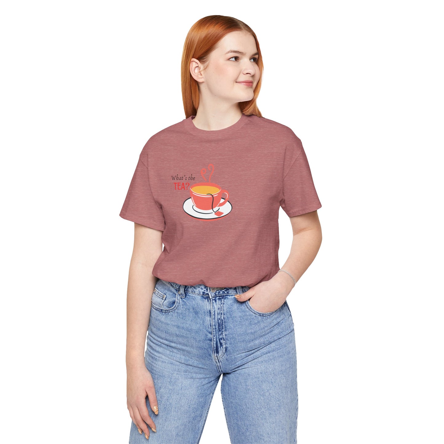 What's The Tea Shirt Viral Meme T-shirt Funny Meme Shirt Happy Shirt Women T-shirt Perfect for Bestie T-shirt Best Friend Shirt Gossip Shirt