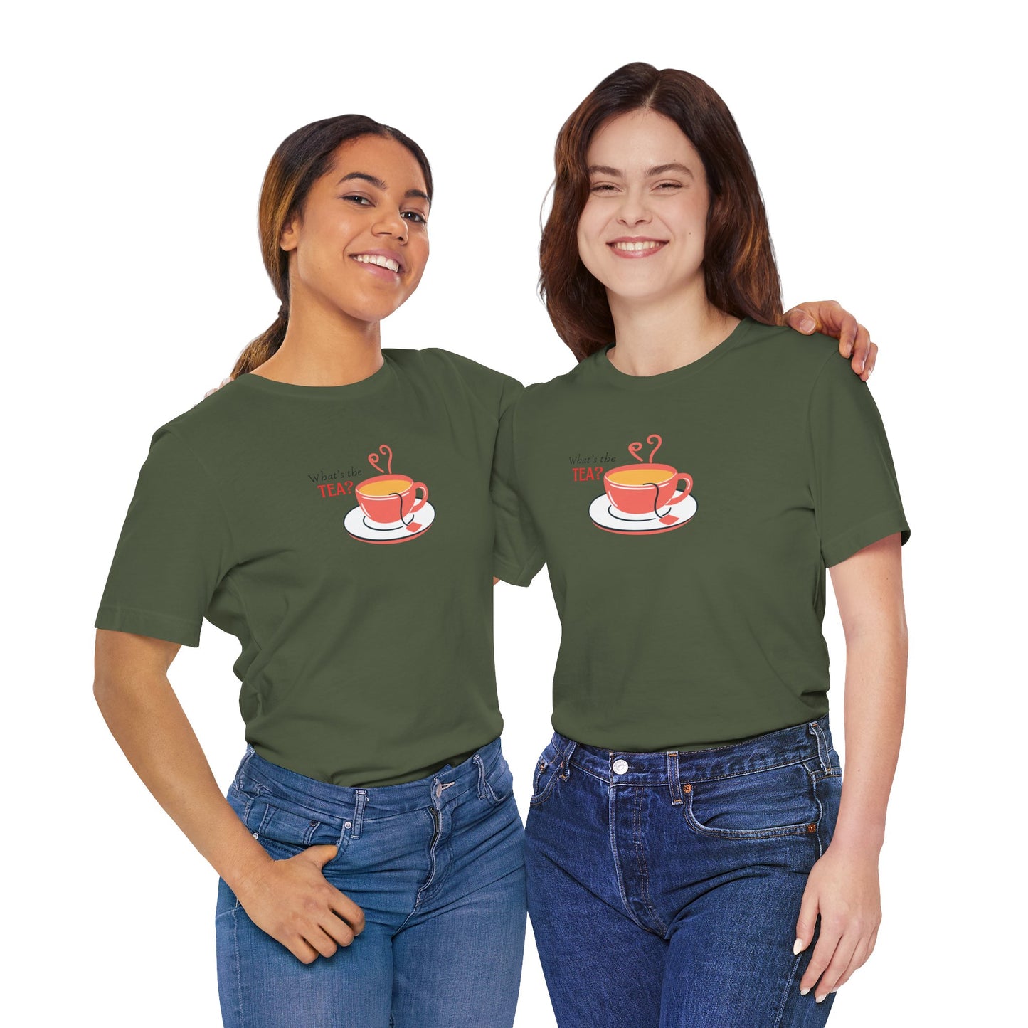 What's The Tea Shirt Viral Meme T-shirt Funny Meme Shirt Happy Shirt Women T-shirt Perfect for Bestie T-shirt Best Friend Shirt Gossip Shirt