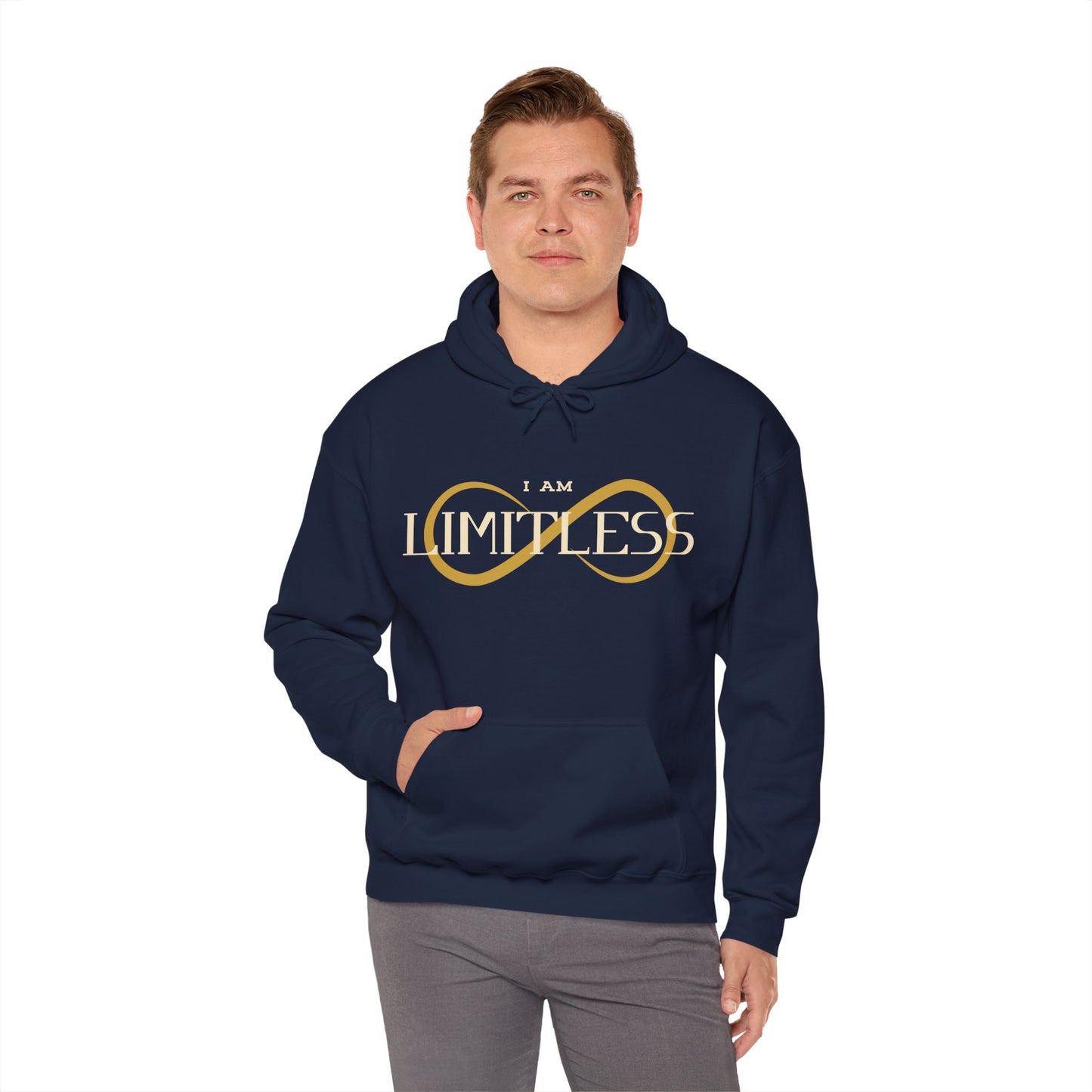 I Am Limitless Unisex Hooded Sweatshirt Unique Limitless Hoodie Trendy Self Love Hoodie Smart Quote Hoodie Strong Mental Health Hoodie