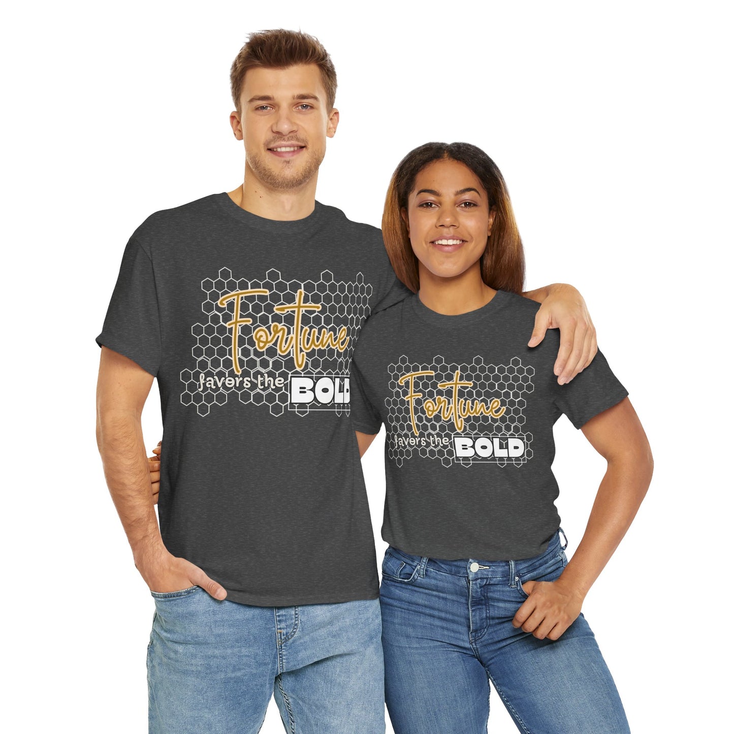 Fortune Favors the Bold Unisex Cotton Tee Bold Shirt Self Reminder Shirt Favor Shirt Work Hard Shirt Work for Future Shirt Mindset Shirt