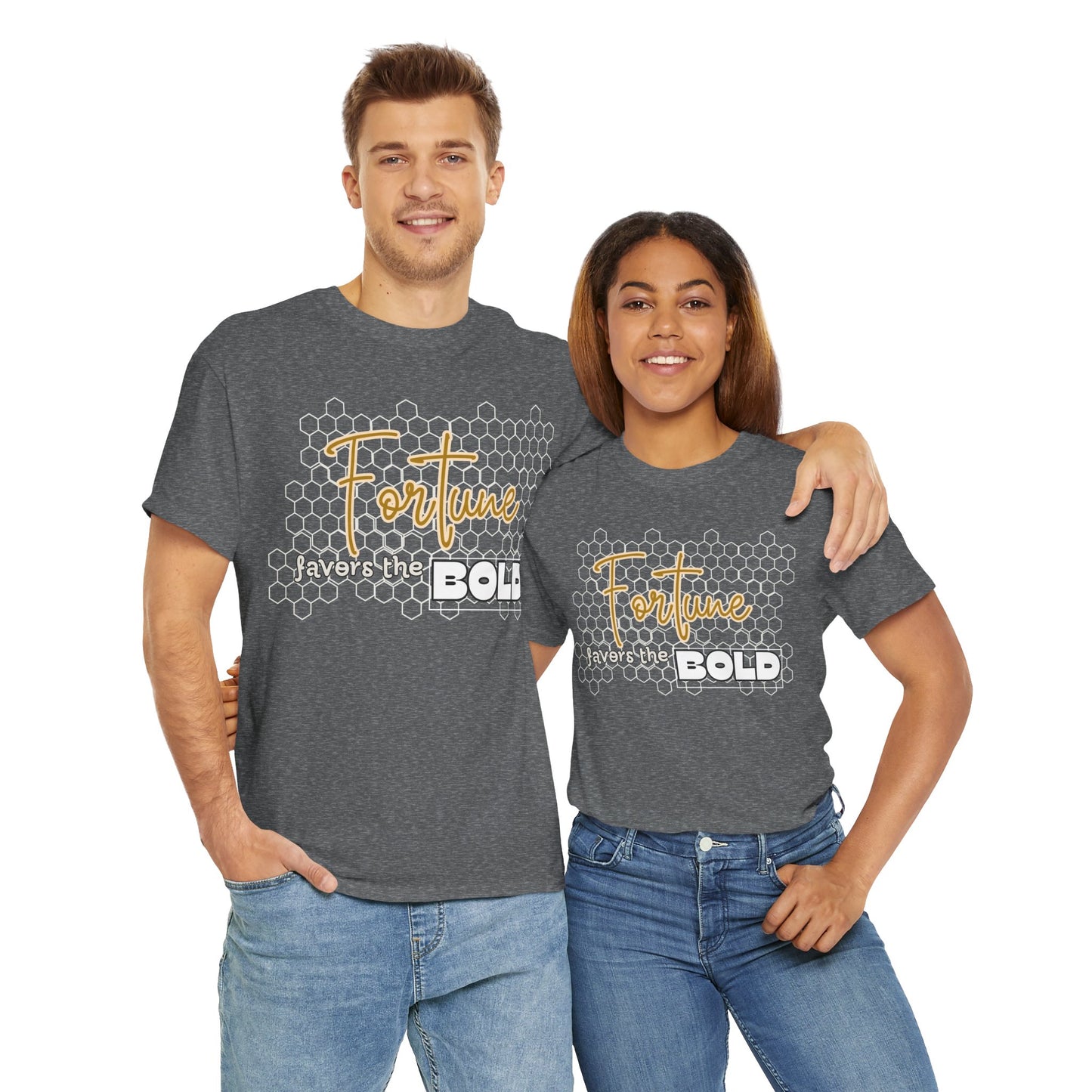 Fortune Favors the Bold Unisex Cotton Tee Bold Shirt Self Reminder Shirt Favor Shirt Work Hard Shirt Work for Future Shirt Mindset Shirt
