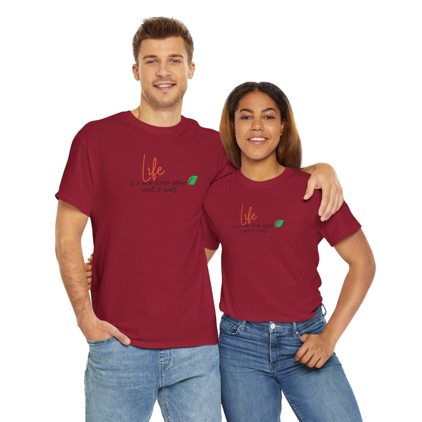Life is a one-time offer use it well T-shirt Talk T-shirt Responsible Quote Shirt Smartass Shirt Mindset Shirt Positive Motivational Shirt
