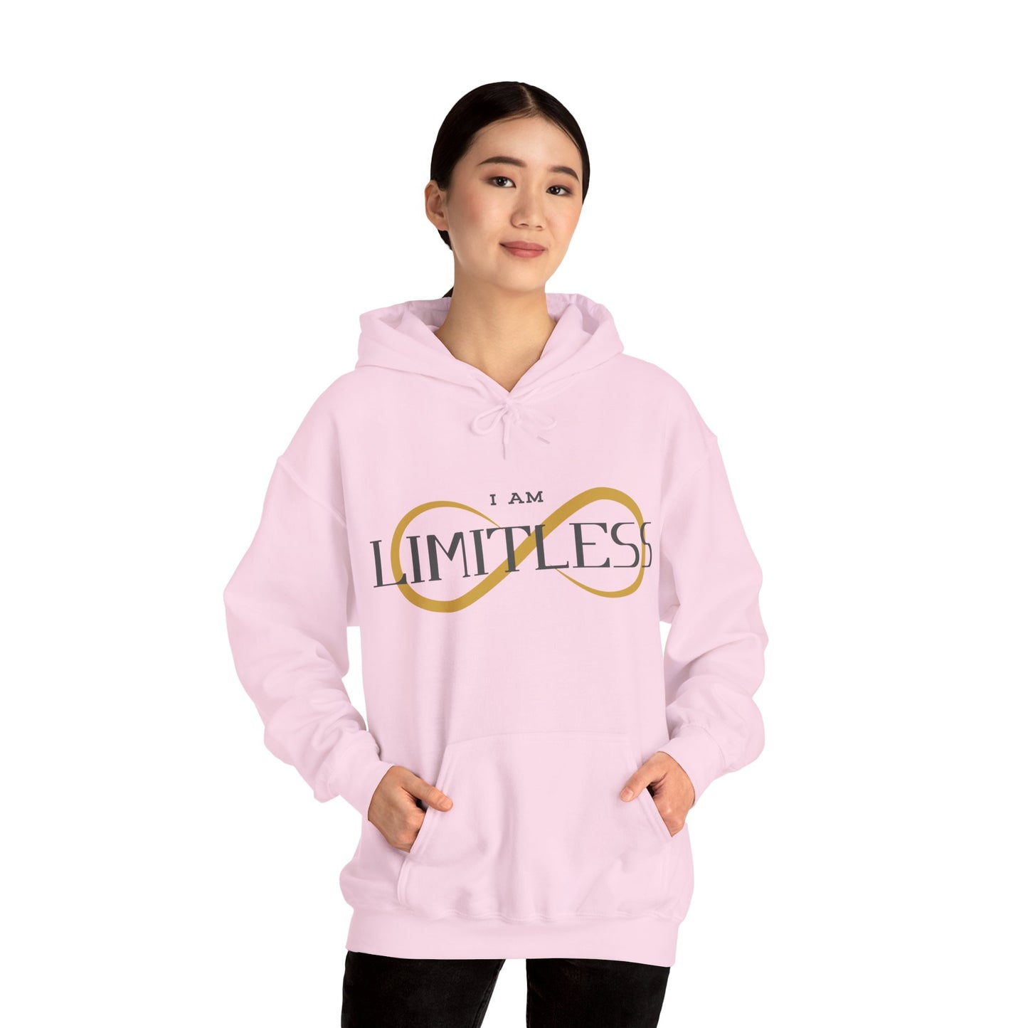 I Am Limitless Unisex Hooded Sweatshirt Unique Limitless Hoodie Trendy Self Love Hoodie Smart Quote Hoodie Strong Mental Health Hoodie