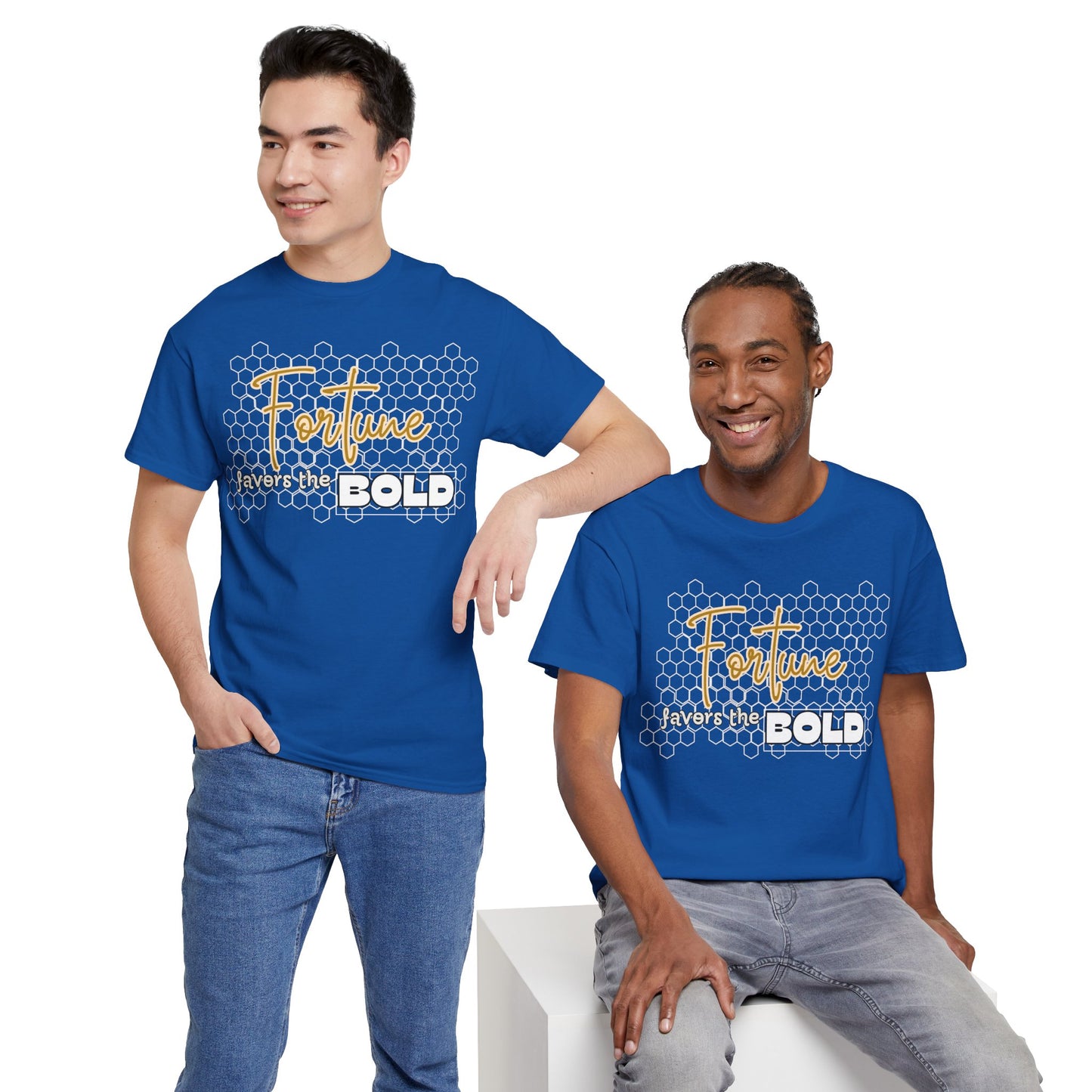 Fortune Favors the Bold Unisex Cotton Tee Bold Shirt Self Reminder Shirt Favor Shirt Work Hard Shirt Work for Future Shirt Mindset Shirt