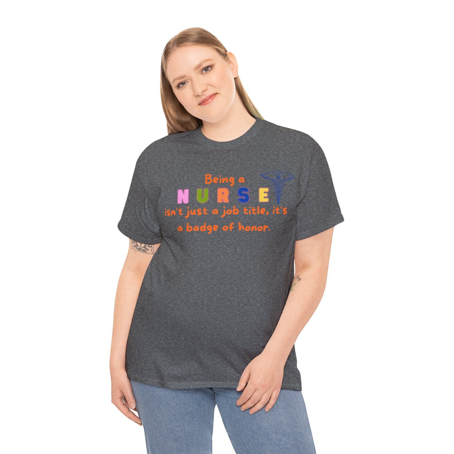 Nurse Badge of Honor T-Shirt, Profession Badge of Honor Shirt Nurse Shirt Nurse Day Shirt Perfect Gift for Nurse Stylish Shirt