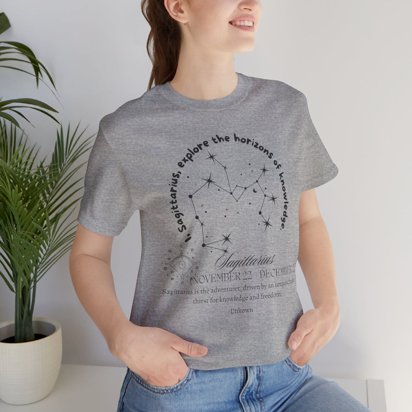 Sagittarius Zodiac Shirt Horoscope Shirt Constellation Gift Shirt Unisex Sagittarius Shirt Perfect Zodiac Birth Shirt Astrology Shirt