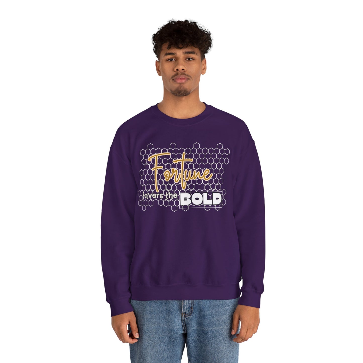 Fortune Favors the Bold Sweatshirt for Bold Person Fortune Comfortable Sweatshirt Perfect Gift for Goal Minded Life lesson Quote Sweatshirt