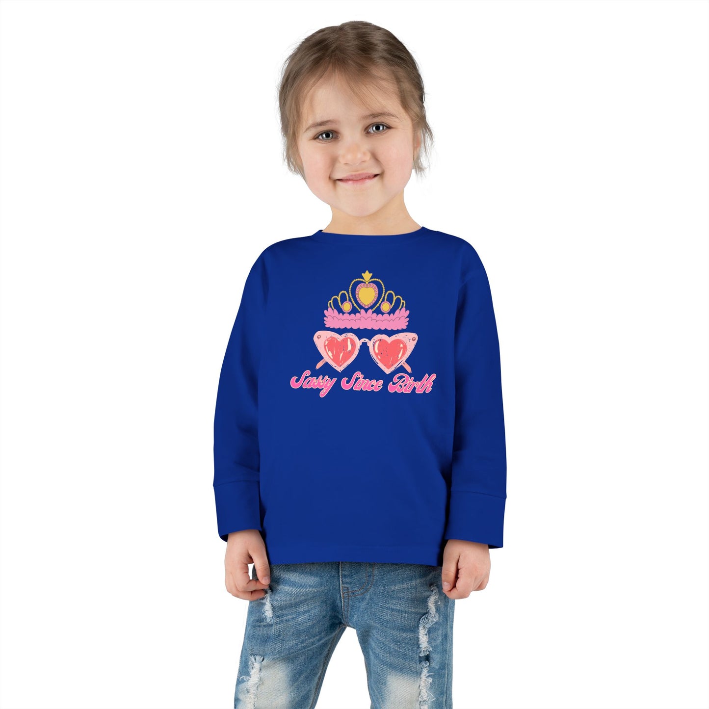 Sassy Since Birth Toddler Long Sleeve Tee Fun Toddler Long Sleeve Stylish Long Sleeve Tee Cute Long Sleeve Tee Sweat Shirt For Kids