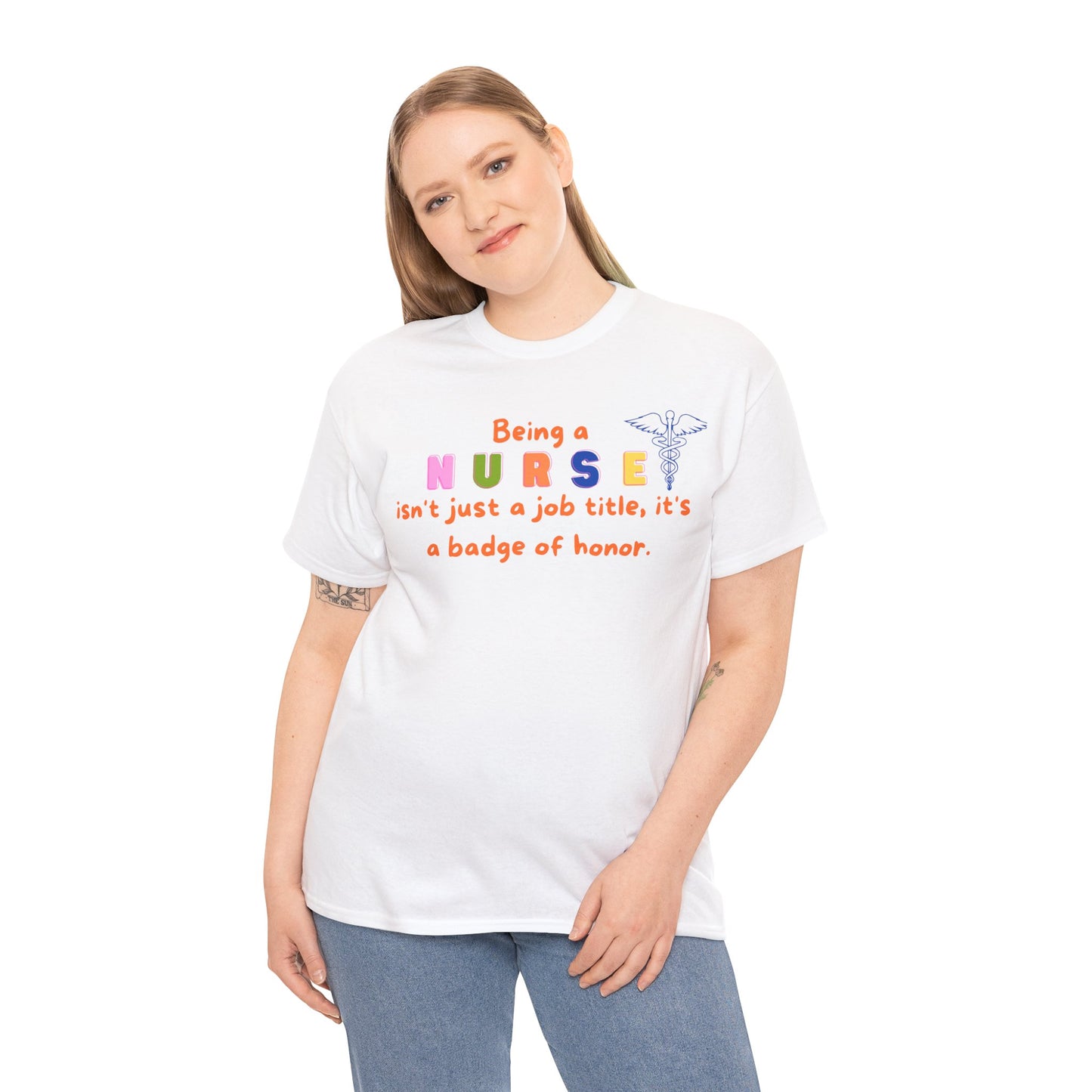 Nurse Badge of Honor T-Shirt, Profession Badge of Honor Shirt Nurse Shirt Nurse Day Shirt Perfect Gift for Nurse Stylish Shirt
