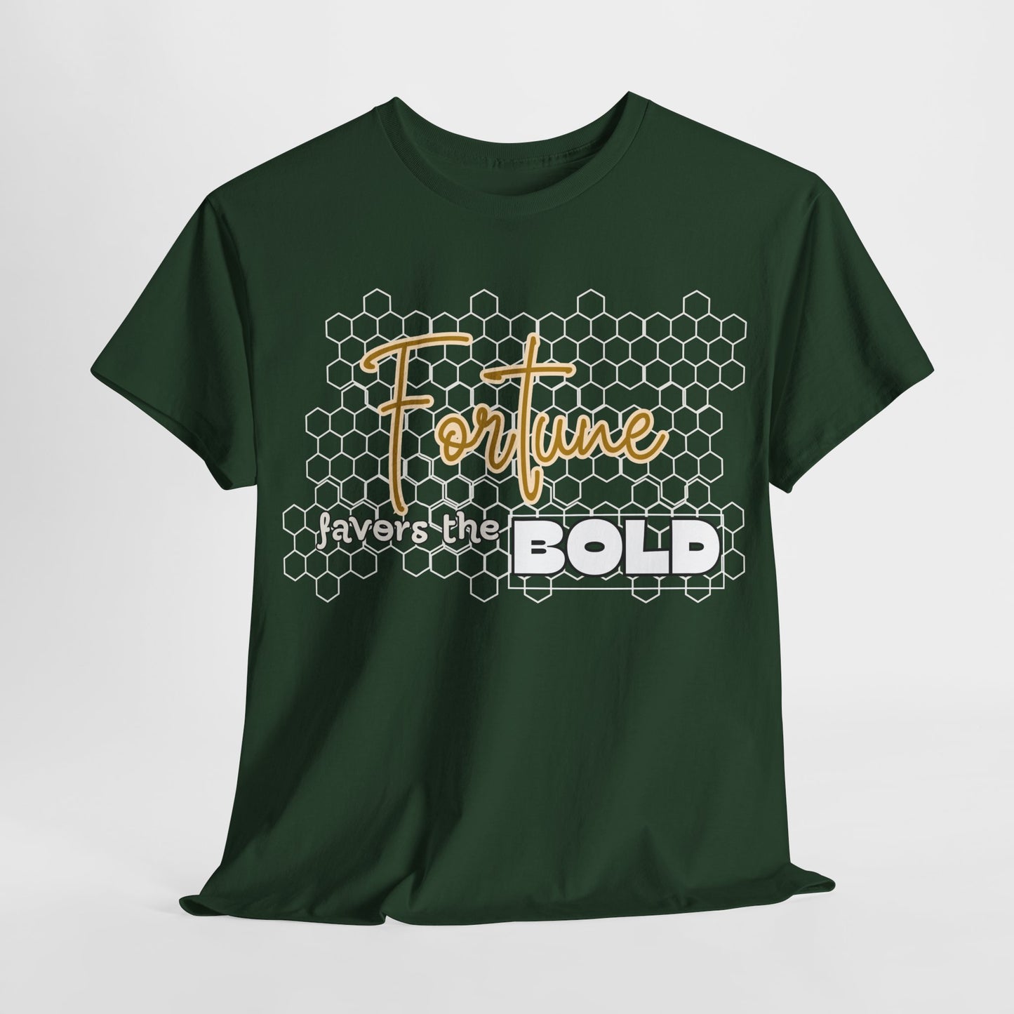 Fortune Favors the Bold Unisex Cotton Tee Bold Shirt Self Reminder Shirt Favor Shirt Work Hard Shirt Work for Future Shirt Mindset Shirt