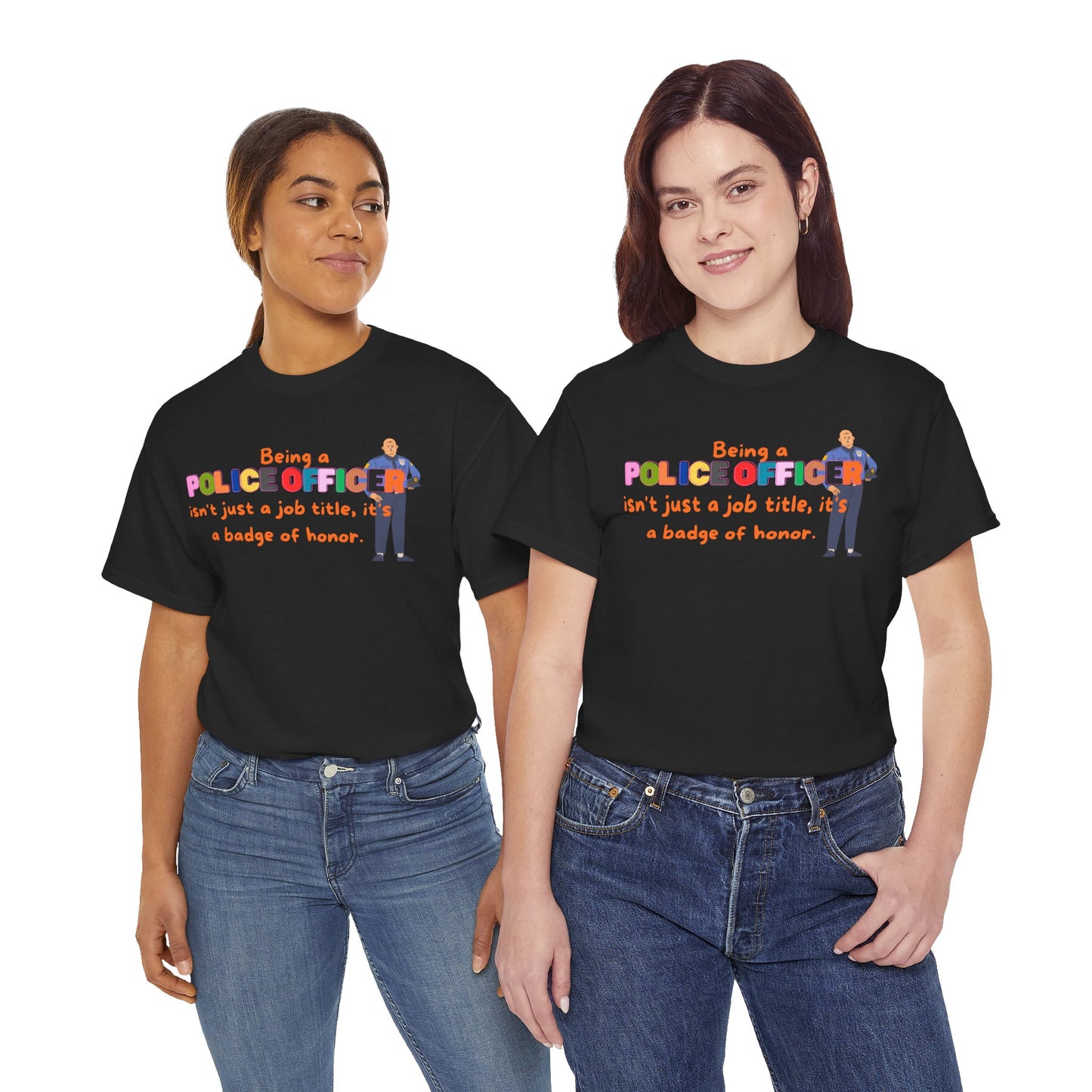 Police Officer Badge of Honor T-Shirt, Profession Badge of Honor Shirt Police Shirt Police Day Shirt Perfect Gift for Police Hero Shirt