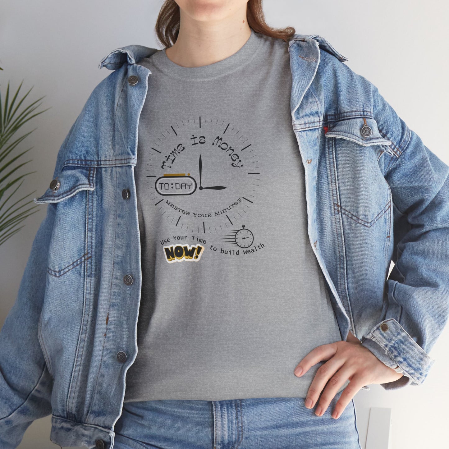 Time is Money: Master Your Minutes Shirt, Time Quote Tee, Perfect Gift Shirt, Time Conscious Shirt, Time is Gold Shirt, Precious Time Tee