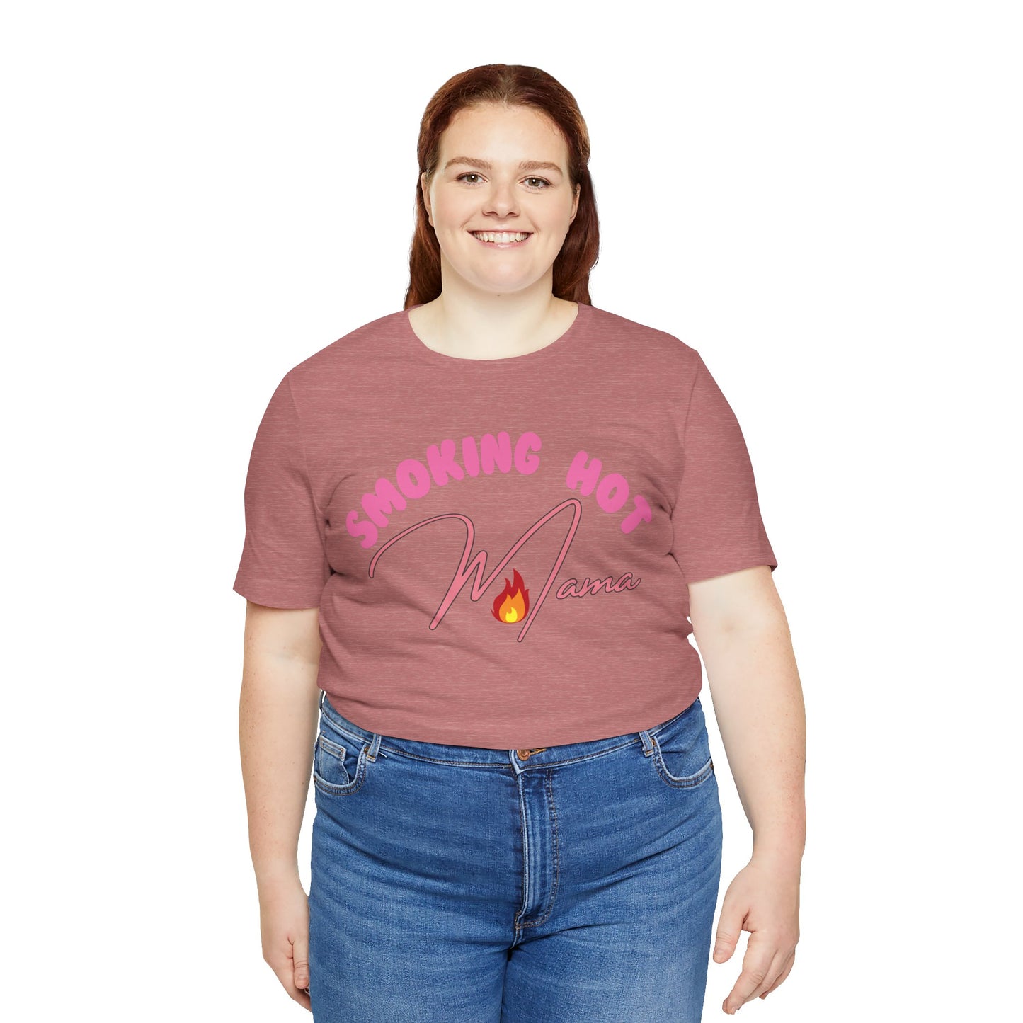 Moms T-Shirt Smoking Hot Mama Shirt Mother's Day Gift Perfect Gift Simple Shirt Stylish Shirt Mama Vibe Cool Mom Shirt Family Shirt Mom Vibe