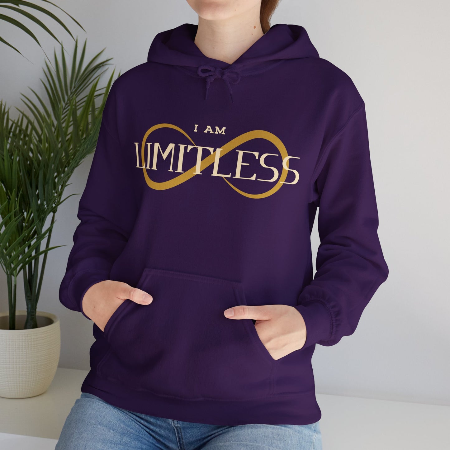 I Am Limitless Unisex Hooded Sweatshirt Unique Limitless Hoodie Trendy Self Love Hoodie Smart Quote Hoodie Strong Mental Health Hoodie
