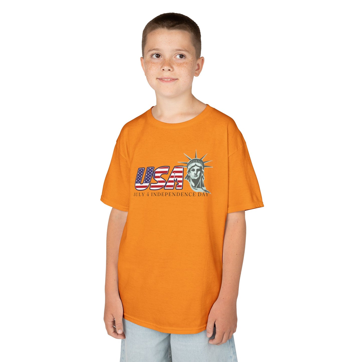 Kids' July 4 Independence Day T-Shirt - Celebrating Freedom Kids Shirt for Independence Day Kids Freedom Shirt Kids Shirt for July 4 Stylis