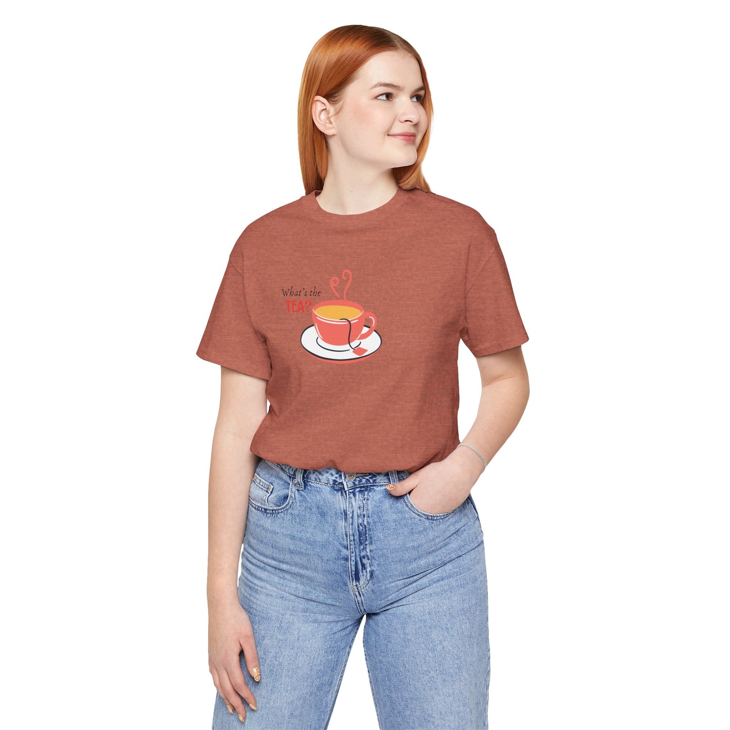 What's The Tea Shirt Viral Meme T-shirt Funny Meme Shirt Happy Shirt Women T-shirt Perfect for Bestie T-shirt Best Friend Shirt Gossip Shirt