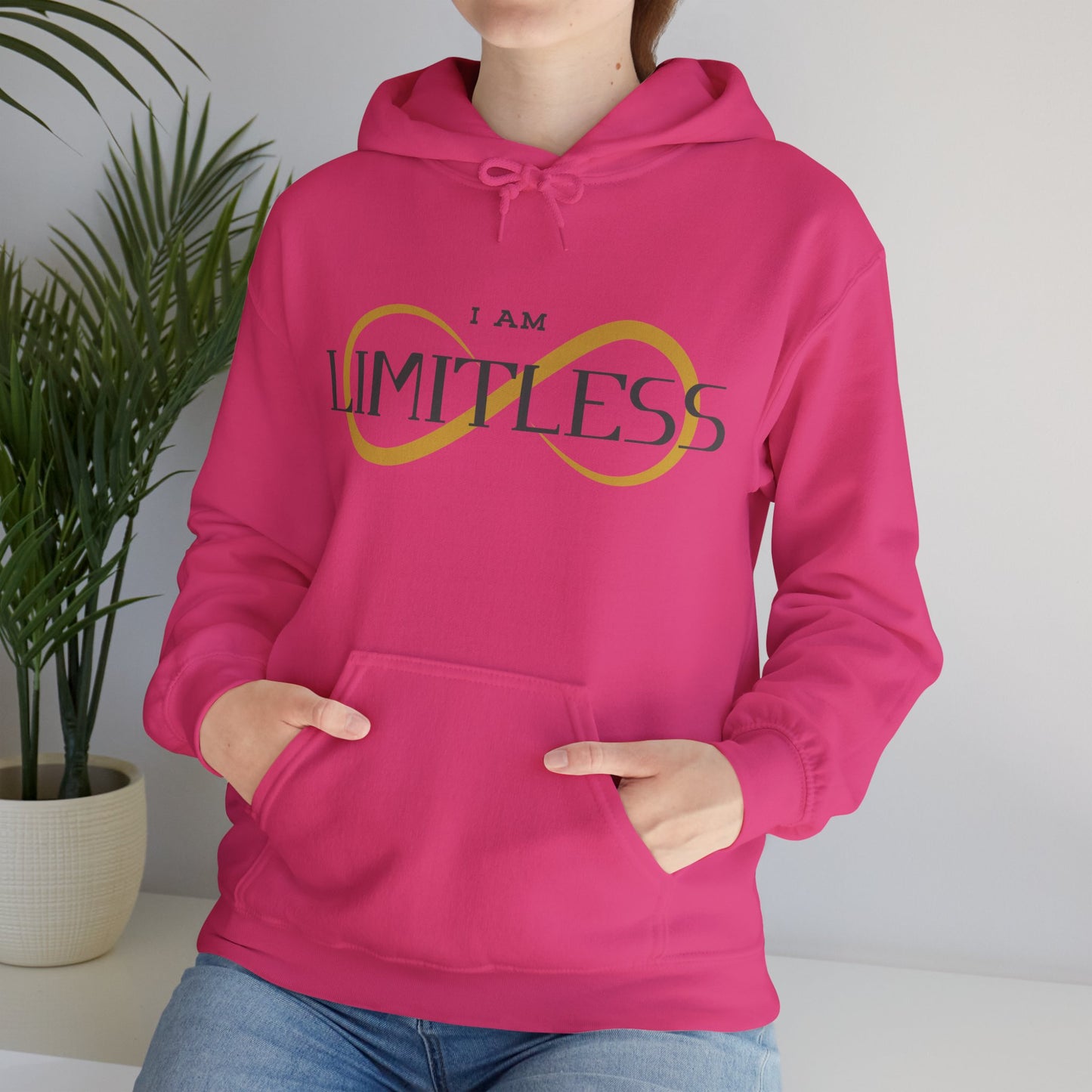 I Am Limitless Unisex Hooded Sweatshirt Unique Limitless Hoodie Trendy Self Love Hoodie Smart Quote Hoodie Strong Mental Health Hoodie