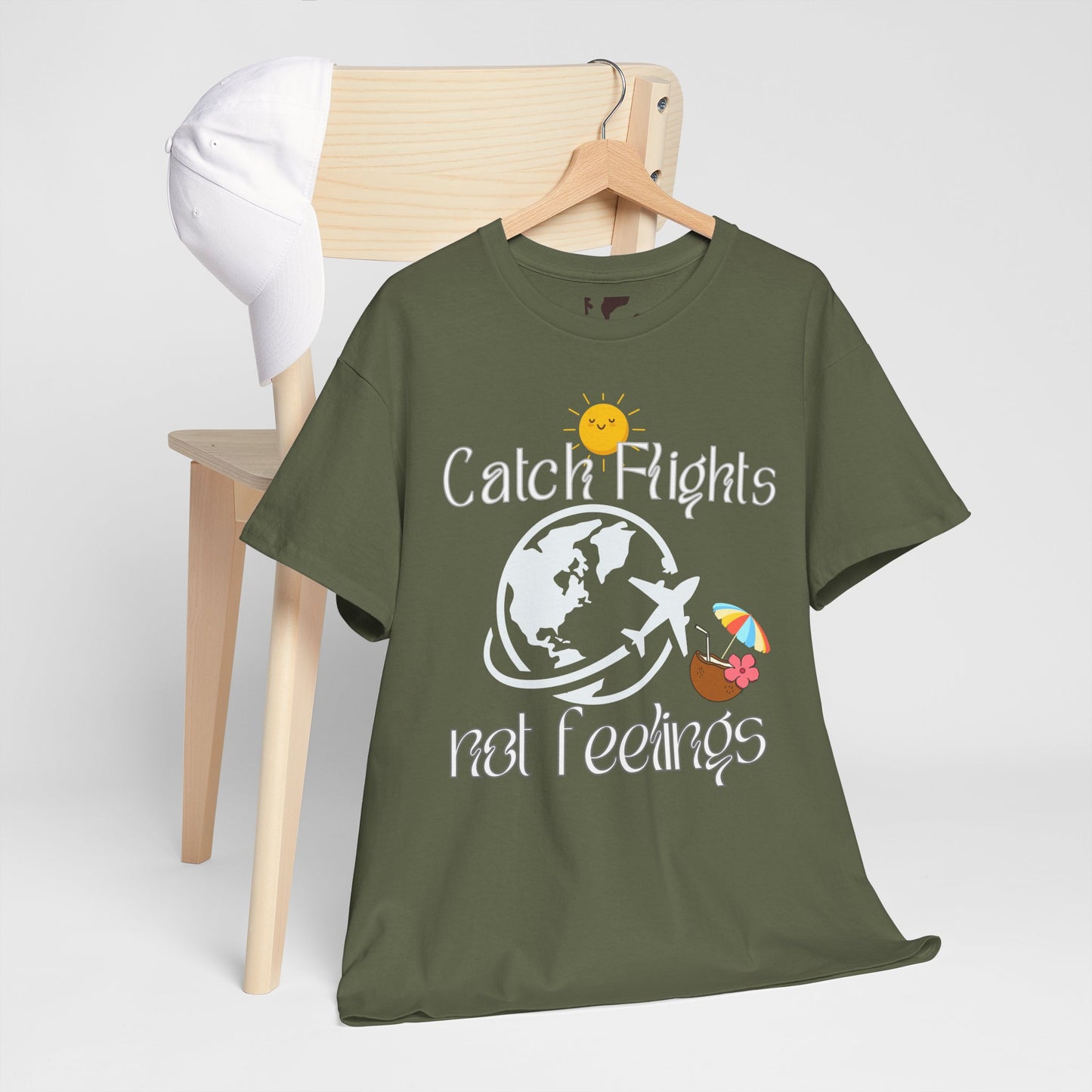 Catch Flights Not Feelings T-shirt Unisex Shirt Summer Shirt Airport Shirt Summer Vibe Shirt Trendy Summer Shirt Viral Summer Shirt Unisex