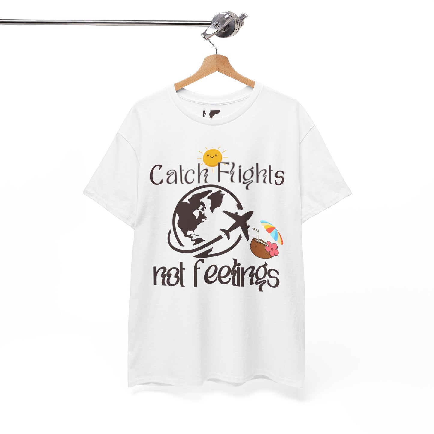 Catch Flights Not Feelings T-shirt Unisex Shirt Summer Shirt Airport Shirt Summer Vibe Shirt Trendy Summer Shirt Viral Summer Shirt Unisex