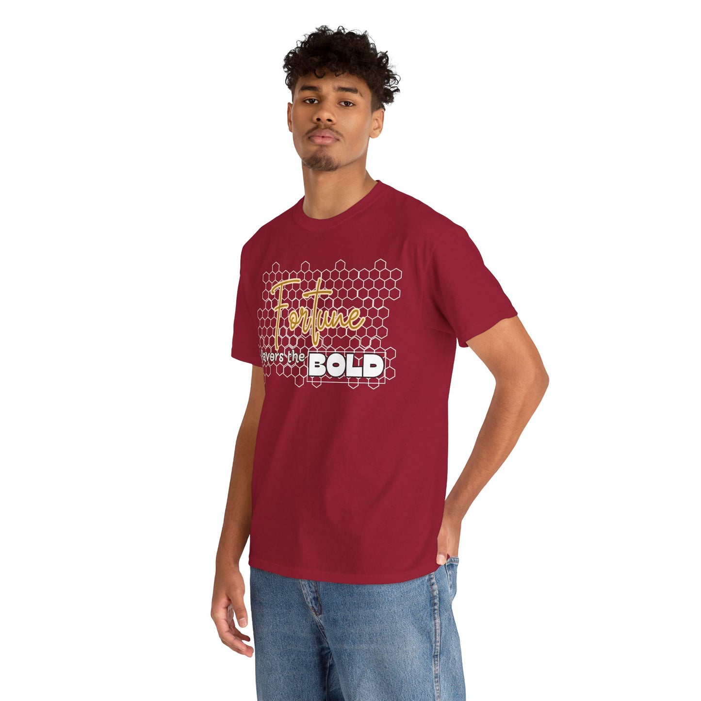 Fortune Favors the Bold Unisex Cotton Tee Bold Shirt Self Reminder Shirt Favor Shirt Work Hard Shirt Work for Future Shirt Mindset Shirt