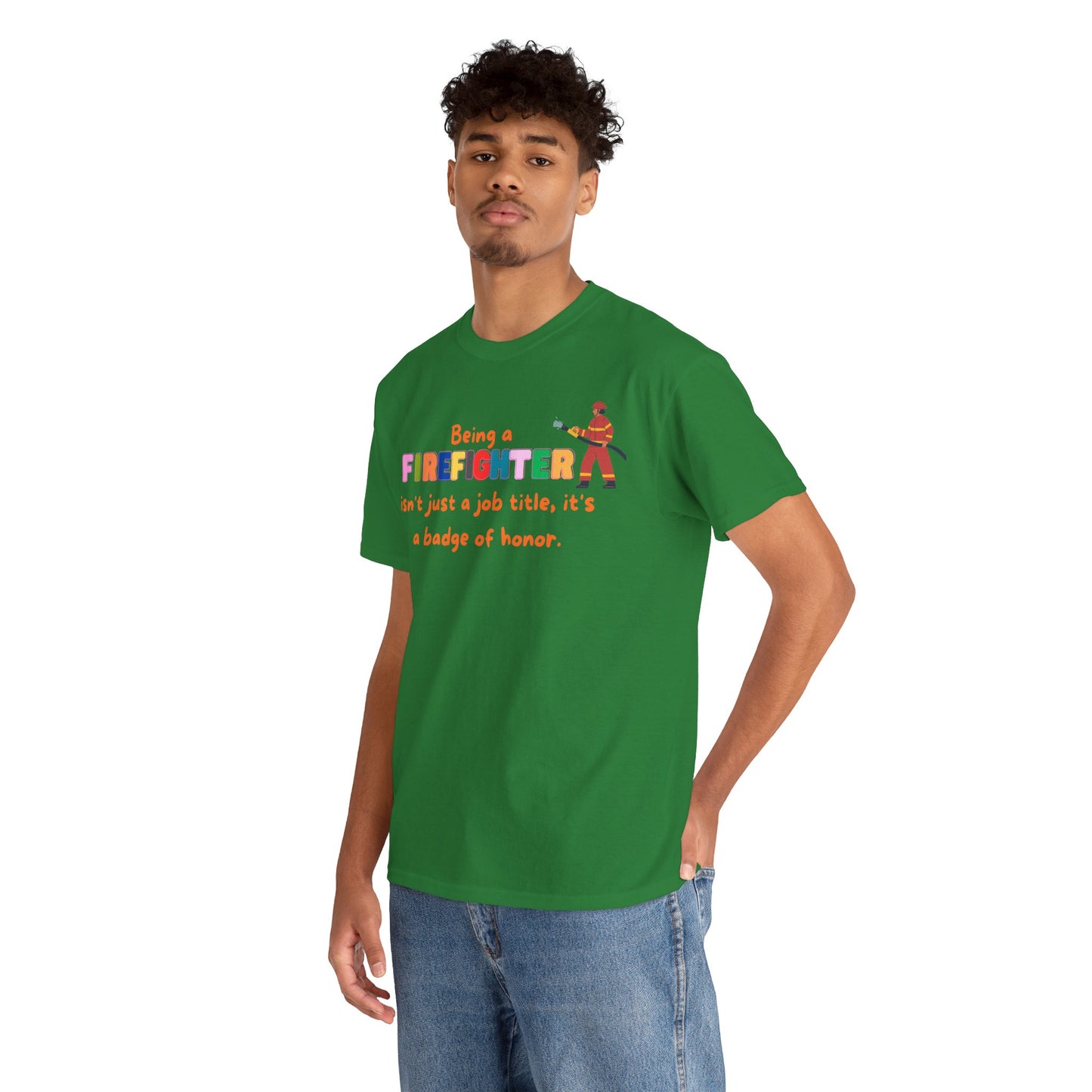 Firefightert Badge of Honor T-Shirt, Profession Badge of Honor Shirt Firefighter Shirt Firefighter Day Shirt Perfect Gift for Firefighter