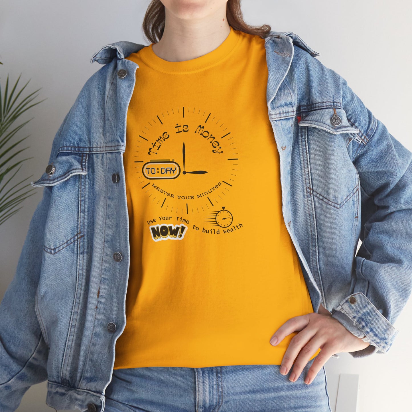Time is Money: Master Your Minutes Shirt, Time Quote Tee, Perfect Gift Shirt, Time Conscious Shirt, Time is Gold Shirt, Precious Time Tee