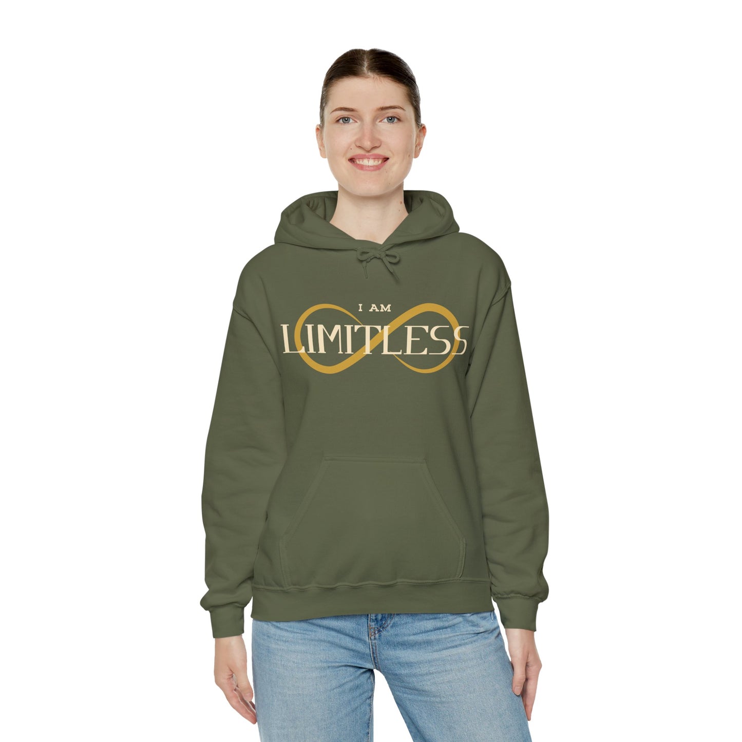 I Am Limitless Unisex Hooded Sweatshirt Unique Limitless Hoodie Trendy Self Love Hoodie Smart Quote Hoodie Strong Mental Health Hoodie