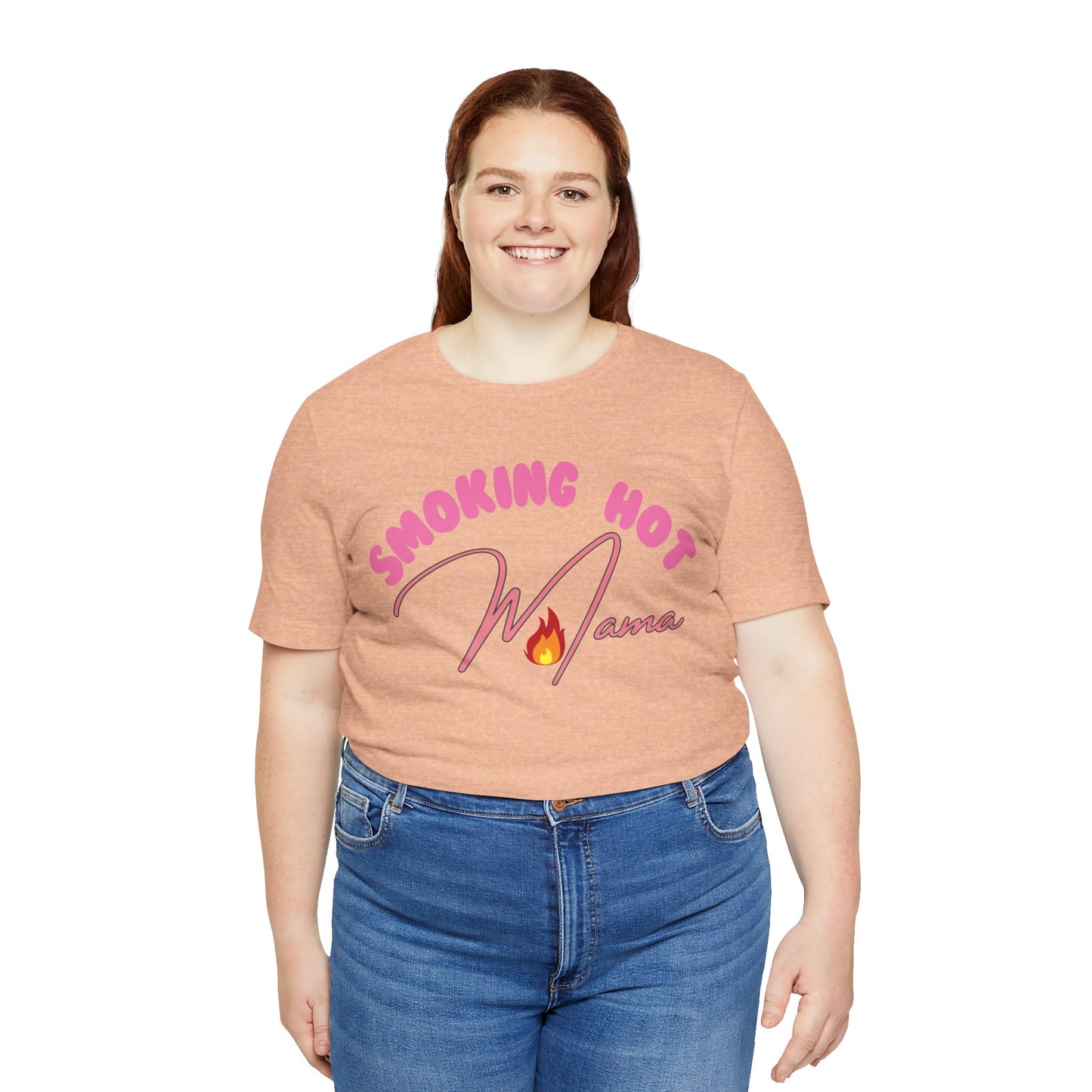 Moms T-Shirt Smoking Hot Mama Shirt Mother's Day Gift Perfect Gift Simple Shirt Stylish Shirt Mama Vibe Cool Mom Shirt Family Shirt Mom Vibe