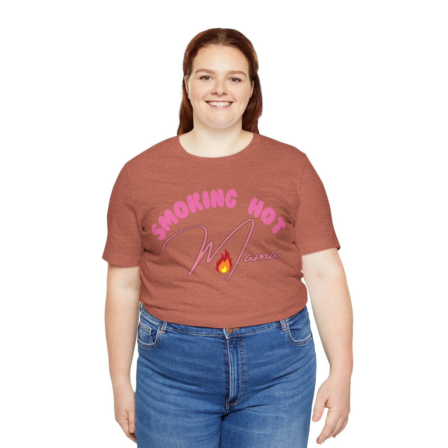 Moms T-Shirt Smoking Hot Mama Shirt Mother's Day Gift Perfect Gift Simple Shirt Stylish Shirt Mama Vibe Cool Mom Shirt Family Shirt Mom Vibe
