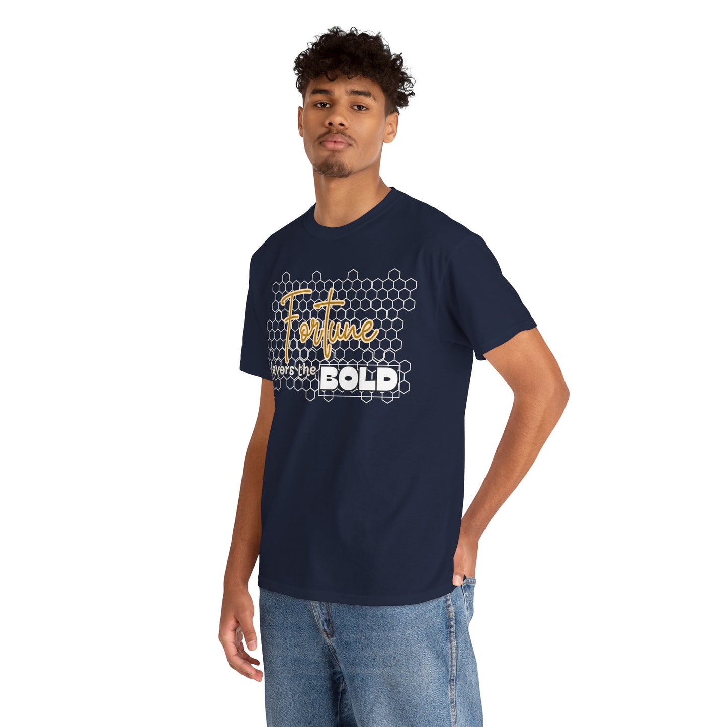Fortune Favors the Bold Unisex Cotton Tee Bold Shirt Self Reminder Shirt Favor Shirt Work Hard Shirt Work for Future Shirt Mindset Shirt