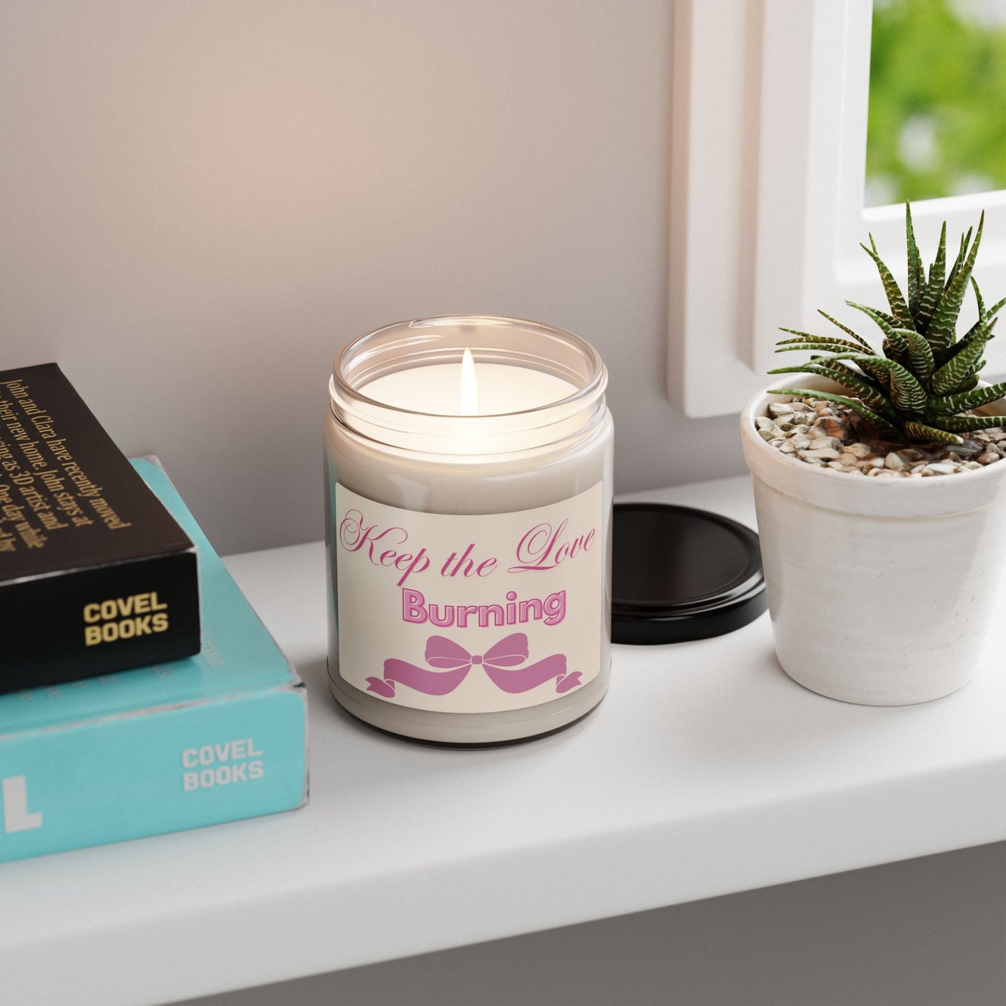 Keep the Love Burning Candle Perfect Give Candle Romantic Aesthetic Candle for living Room Candle for Bedroom Scented Candle Aromatci Candle