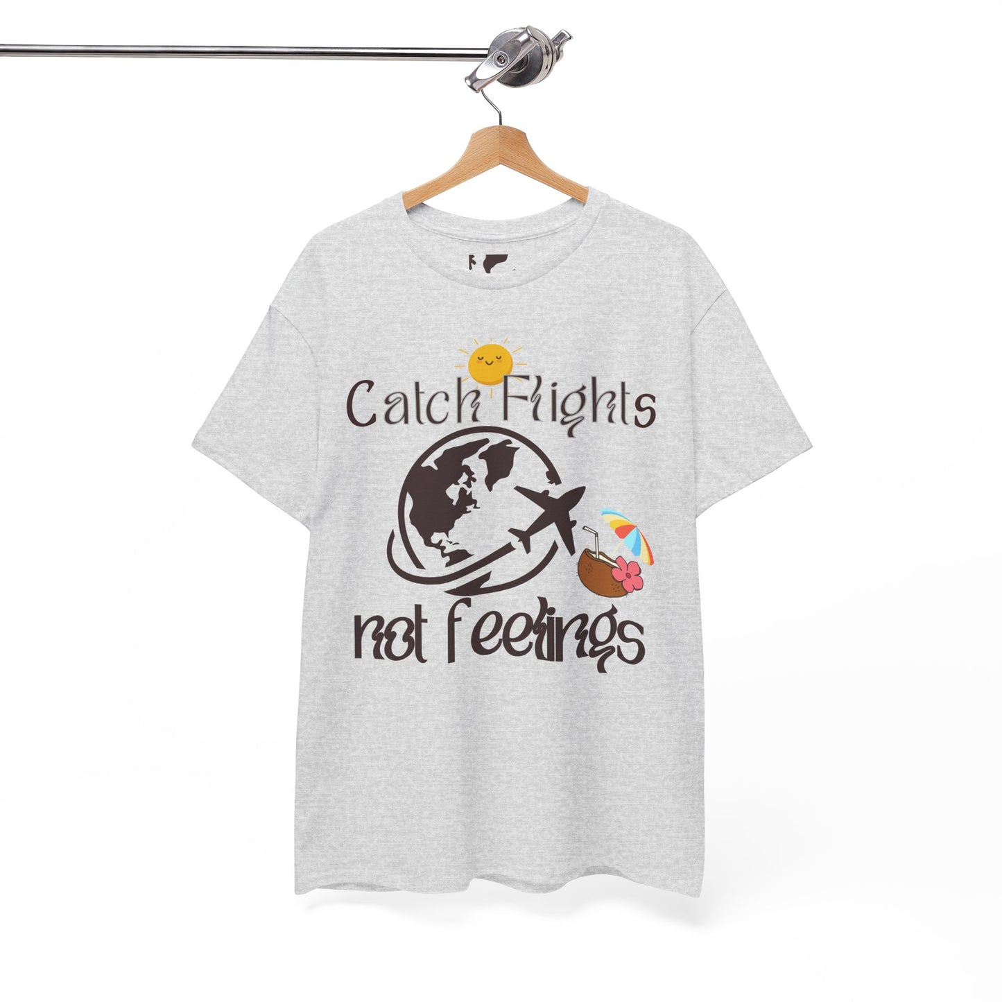 Catch Flights Not Feelings T-shirt Unisex Shirt Summer Shirt Airport Shirt Summer Vibe Shirt Trendy Summer Shirt Viral Summer Shirt Unisex