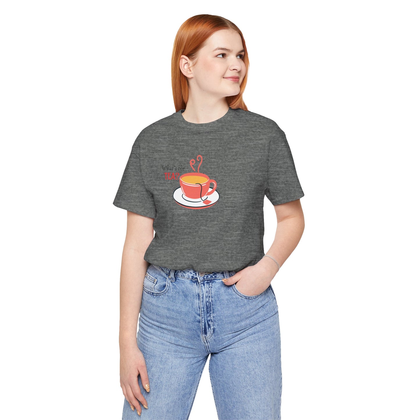 What's The Tea Shirt Viral Meme T-shirt Funny Meme Shirt Happy Shirt Women T-shirt Perfect for Bestie T-shirt Best Friend Shirt Gossip Shirt