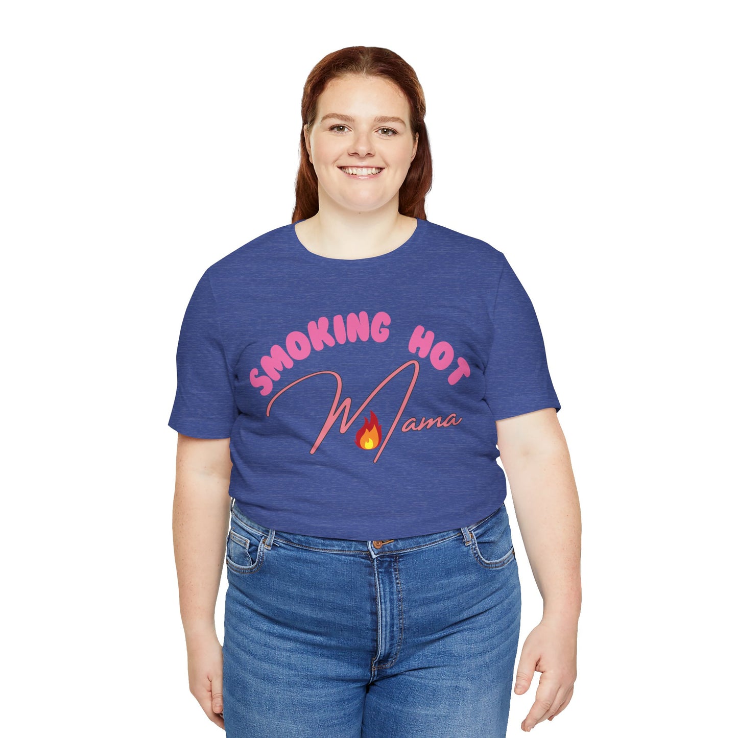 Moms T-Shirt Smoking Hot Mama Shirt Mother's Day Gift Perfect Gift Simple Shirt Stylish Shirt Mama Vibe Cool Mom Shirt Family Shirt Mom Vibe