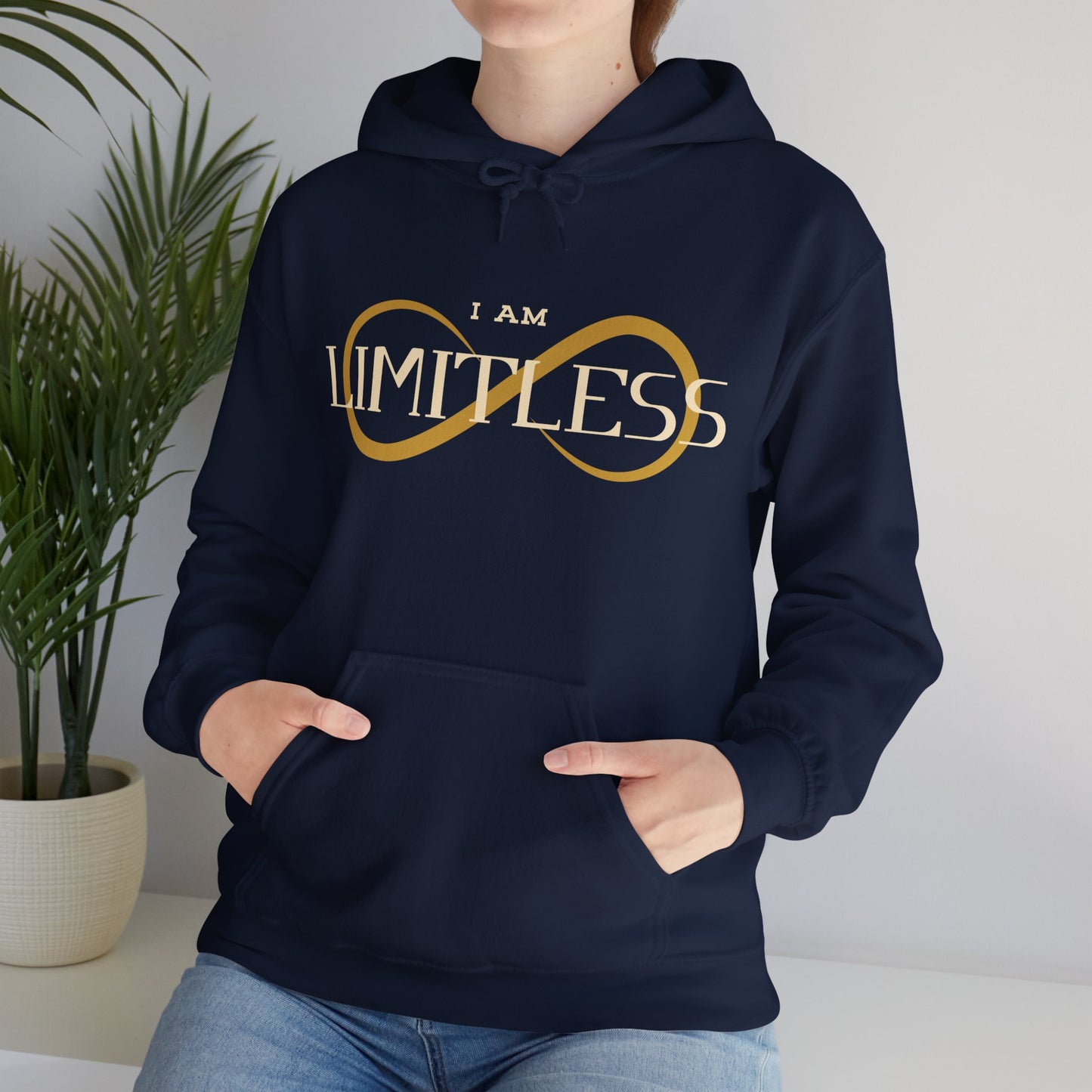 I Am Limitless Unisex Hooded Sweatshirt Unique Limitless Hoodie Trendy Self Love Hoodie Smart Quote Hoodie Strong Mental Health Hoodie