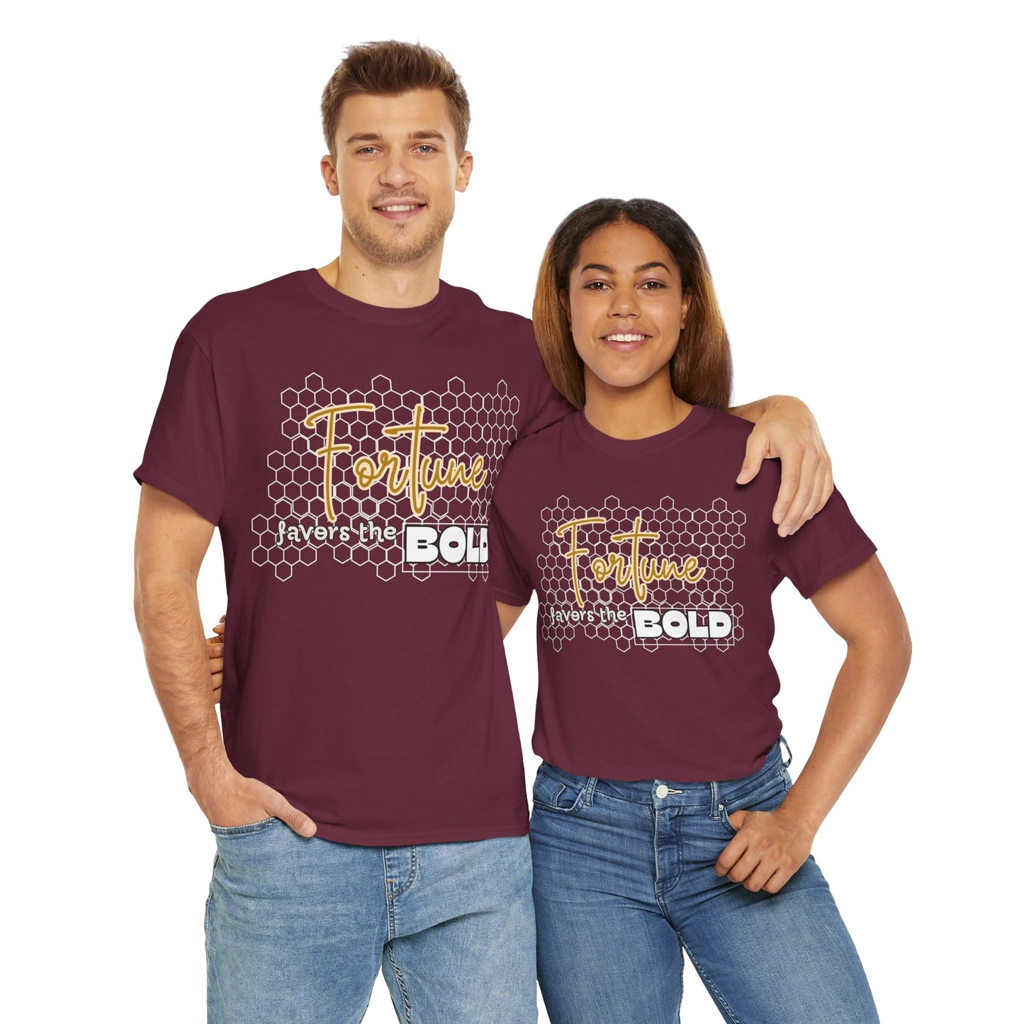 Fortune Favors the Bold Unisex Cotton Tee Bold Shirt Self Reminder Shirt Favor Shirt Work Hard Shirt Work for Future Shirt Mindset Shirt