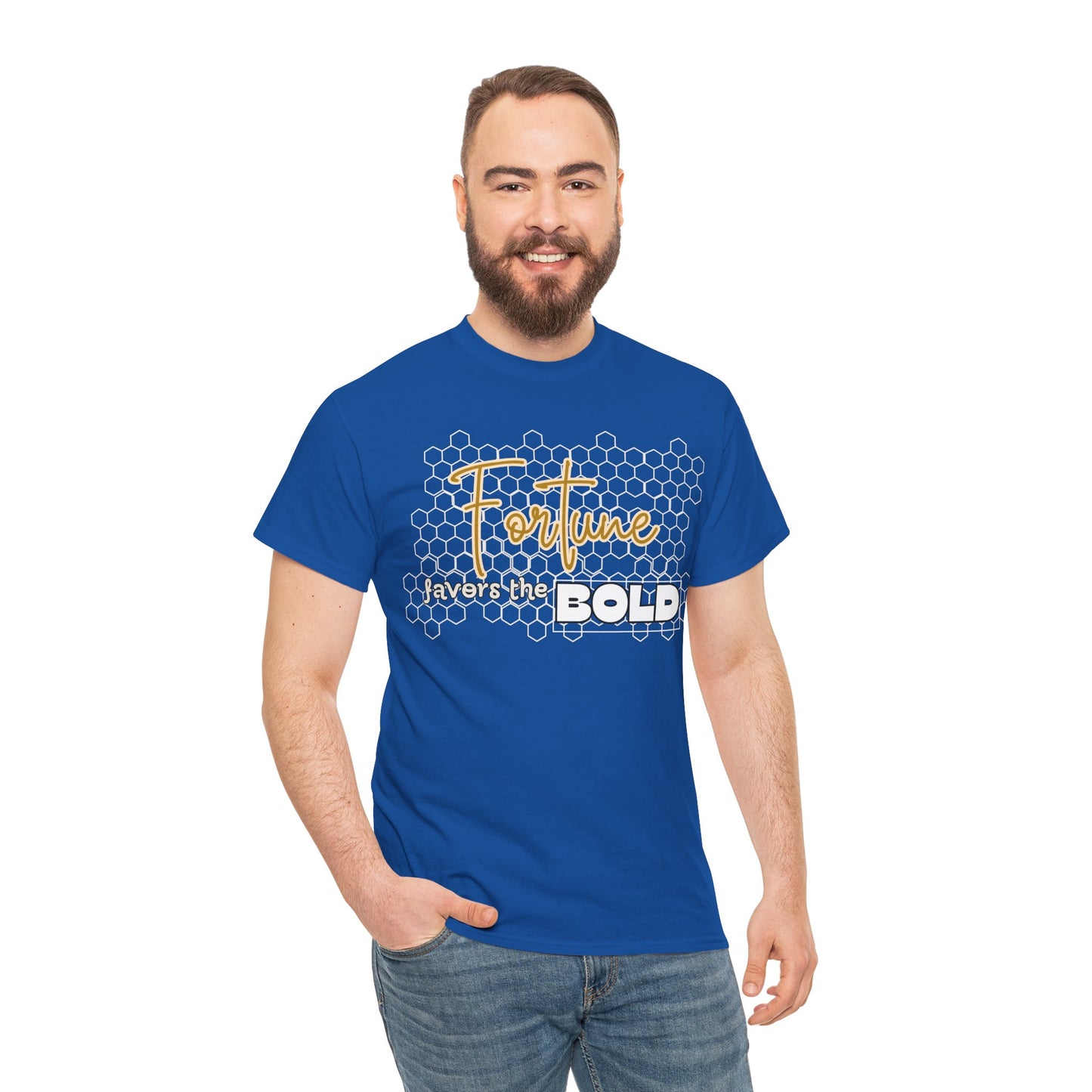 Fortune Favors the Bold Unisex Cotton Tee Bold Shirt Self Reminder Shirt Favor Shirt Work Hard Shirt Work for Future Shirt Mindset Shirt