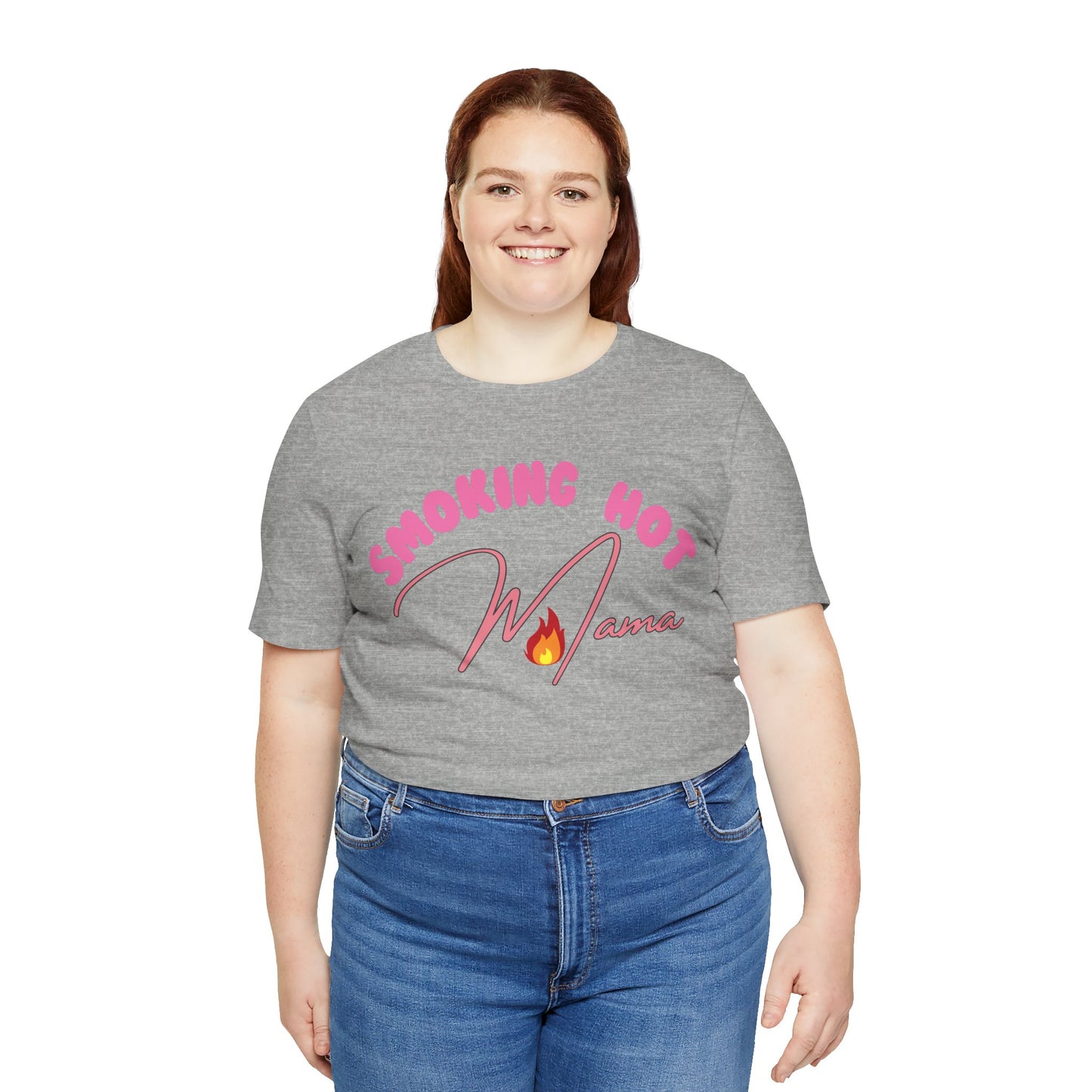 Moms T-Shirt Smoking Hot Mama Shirt Mother's Day Gift Perfect Gift Simple Shirt Stylish Shirt Mama Vibe Cool Mom Shirt Family Shirt Mom Vibe