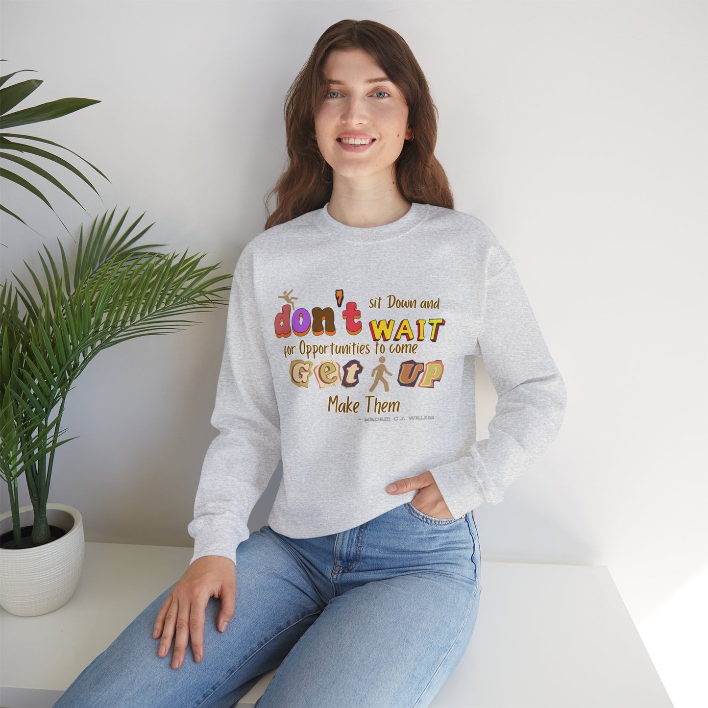 Opportunity Positive Quote Sweatshirt Perfect Gift Sweatshirt Saying Sweatshirt with Life Lesson Sweatshirt Positive Reminder Unisex Sweats