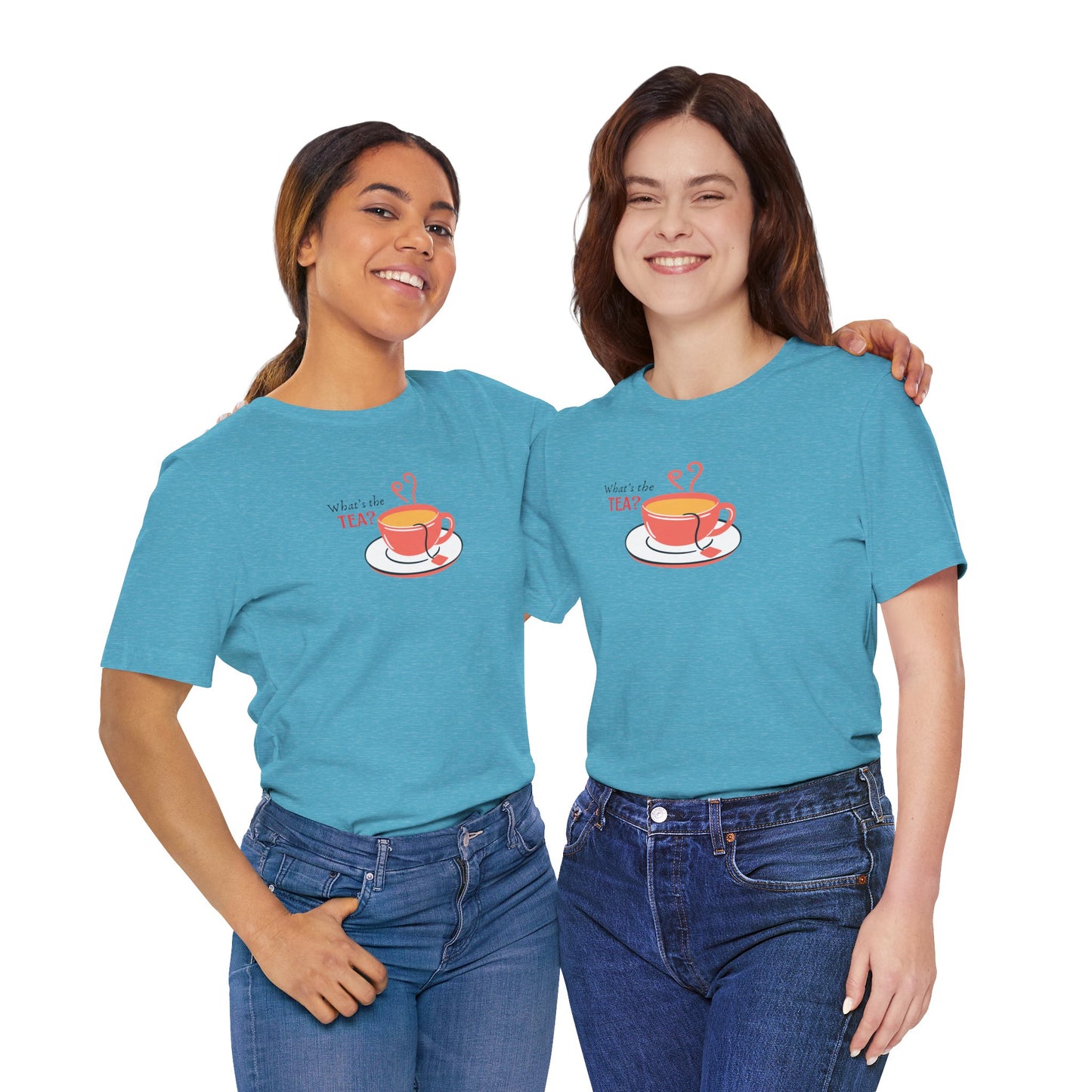 What's The Tea Shirt Viral Meme T-shirt Funny Meme Shirt Happy Shirt Women T-shirt Perfect for Bestie T-shirt Best Friend Shirt Gossip Shirt