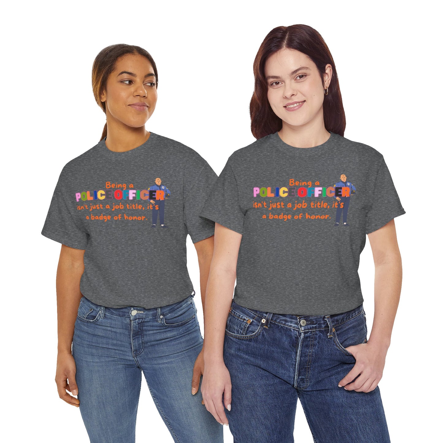 Police Officer Badge of Honor T-Shirt, Profession Badge of Honor Shirt Police Shirt Police Day Shirt Perfect Gift for Police Hero Shirt