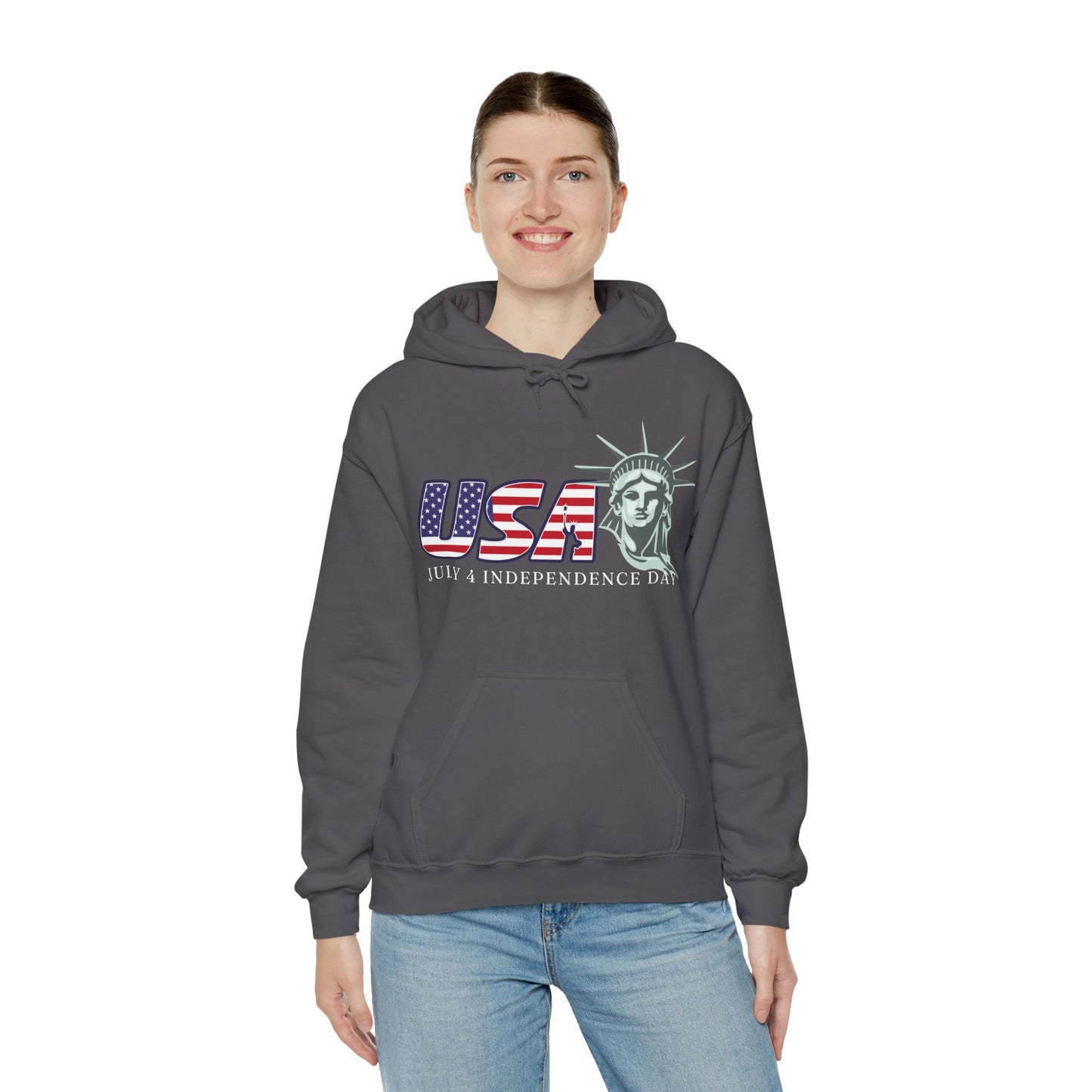 June 4 Independence Day Hoodie - Celebrating Freedom Hooded Sweatshirt Indepedence Hoodie Trendy Hoodie for Independence Stylish Hoodie For