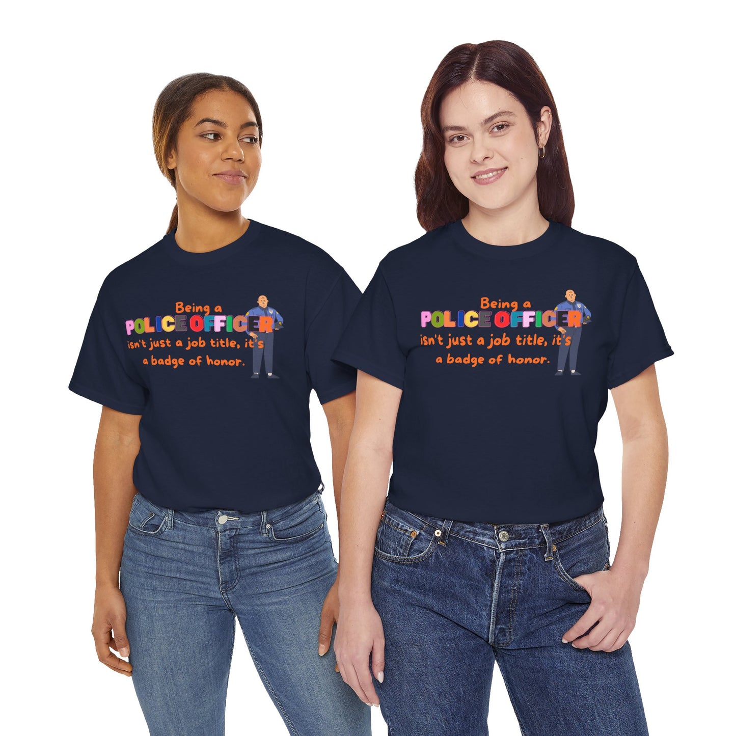 Police Officer Badge of Honor T-Shirt, Profession Badge of Honor Shirt Police Shirt Police Day Shirt Perfect Gift for Police Hero Shirt